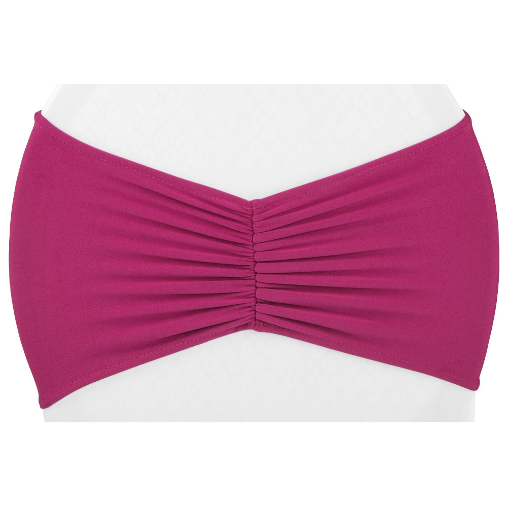 Ruffled Spandex Chair Band in Fuchsia - Stretchy Elastic Waistband for Dance, Yoga, and Fitness - Perfect for Ballet, Gymnastics, and Workout Routines