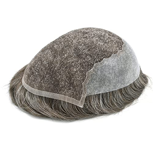 #450 4# MEDIUM BROWN WITH 50% SYNTHETIC GREY-100% light to medium density