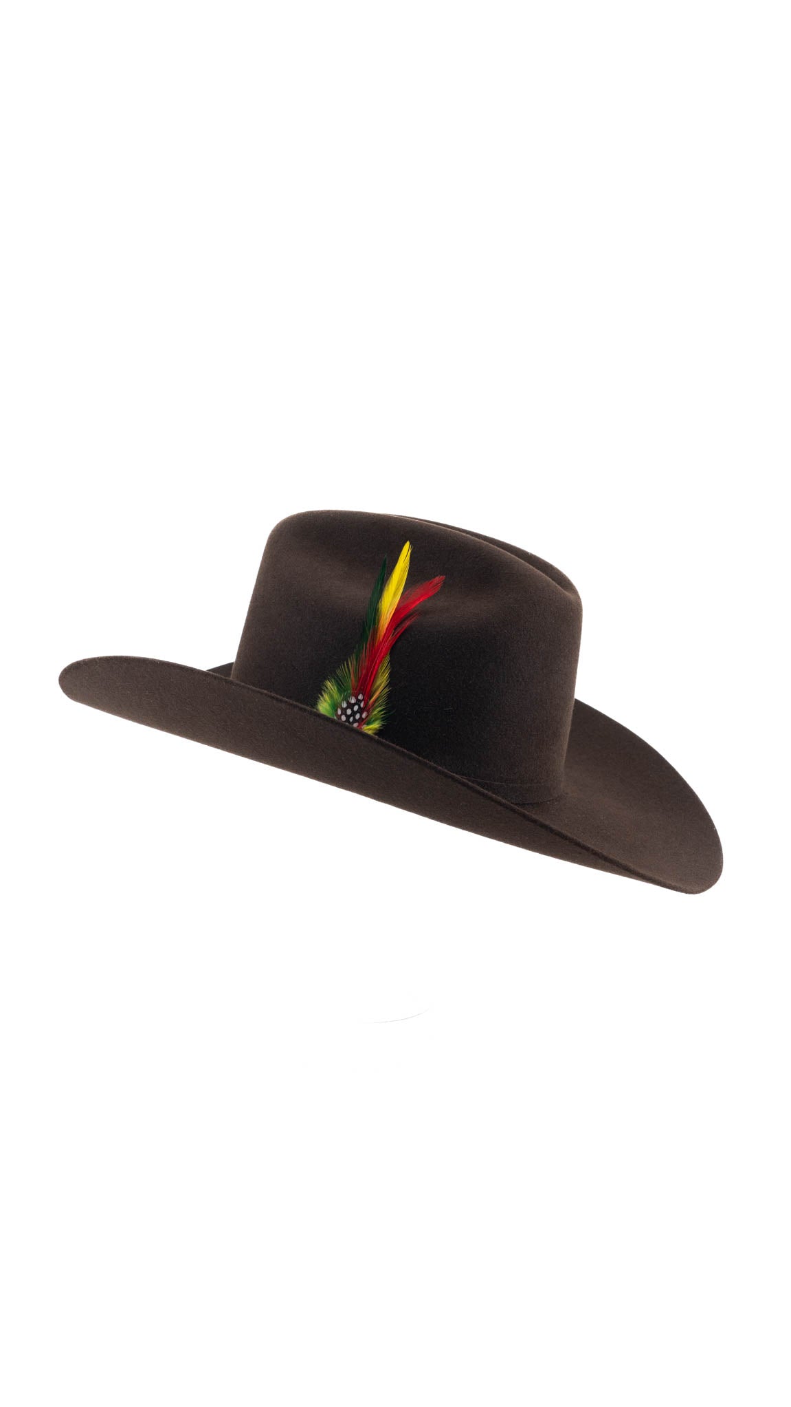 Rock'em 10X Johnson Premium Felt Cowboy Hat for Men - Western Style Rancher Hat for Outdoor, Rodeo, and Country Music Events