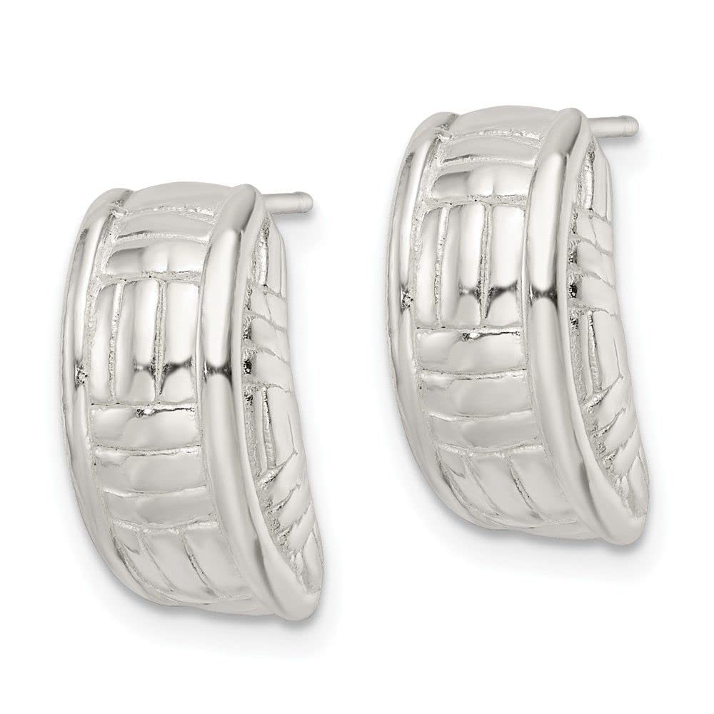 Sterling Silver Polished Jhoop Post Earrings for Women - Elegant Indian Traditional Jewelry for Parties, Weddings & Daily Wear
