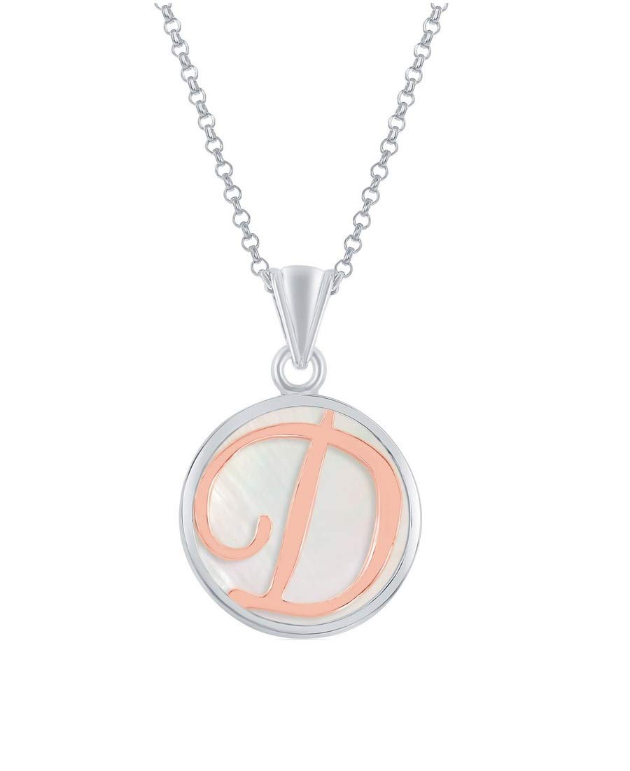 Personalized Rose Gold Initial 