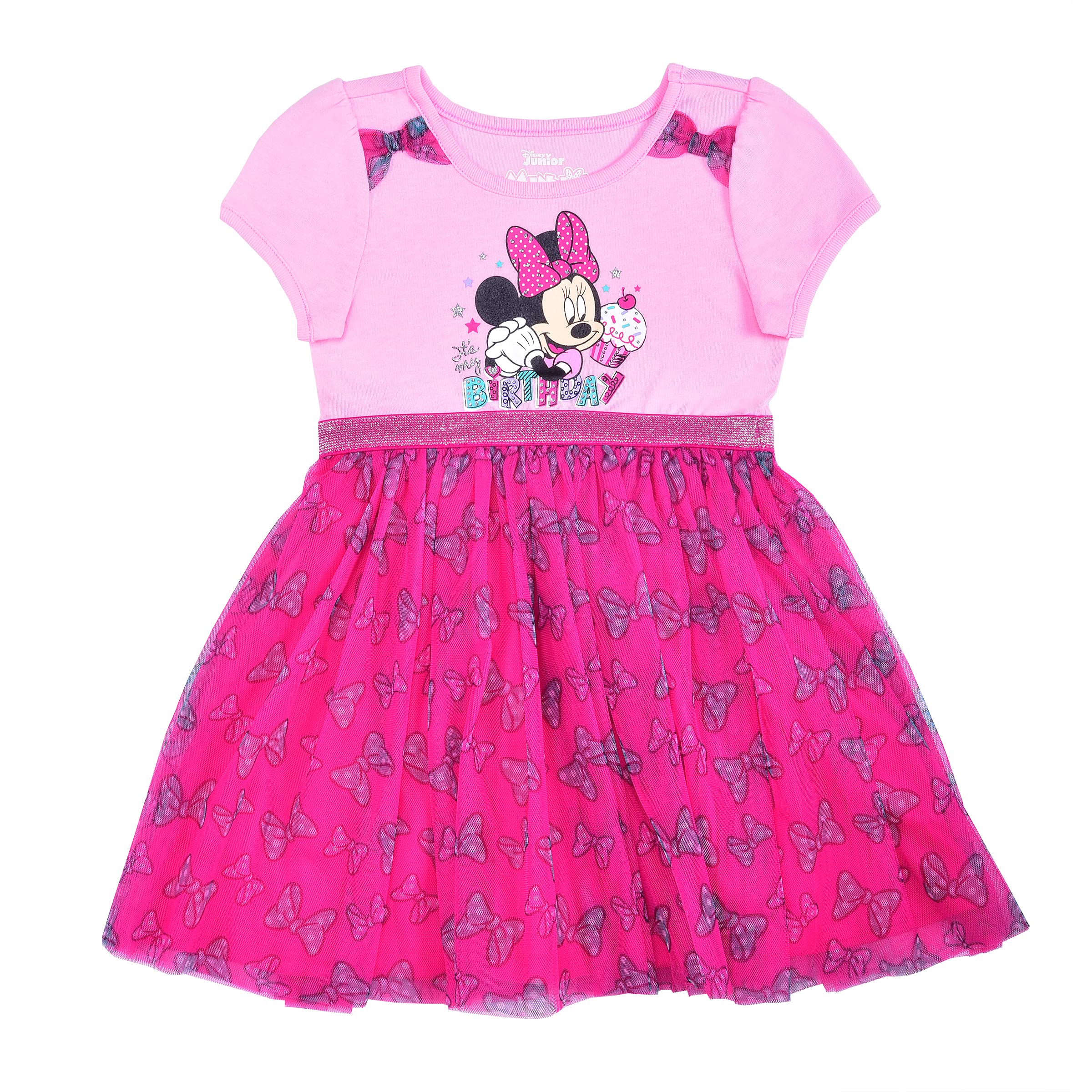 Disney Minnie Mouse Girls' Birthday Dress - Cute & Elegant Party Outfit for Toddler & Kids Birthday, Halloween, Christmas & Special Occasions