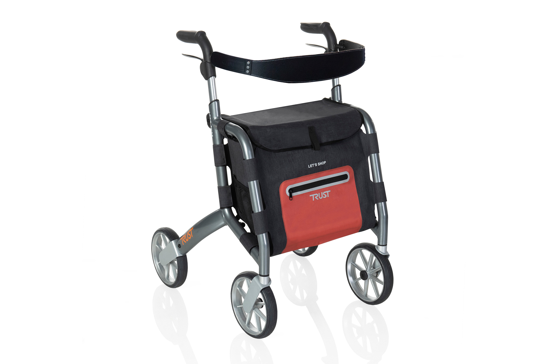 Premium 4-Wheel Rollator Walker with Seat and Basket - Lightweight Folding Mobility Aid for Seniors & Adults - Ideal for Shopping, Travel, and Outdoor Activities