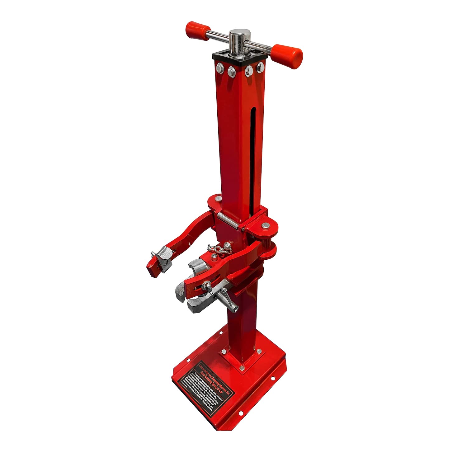 HTTMT Heavy Duty Hydraulic Spring Compressor for Cars - Red Manual Coil Spring Compressor Tool with 16.92