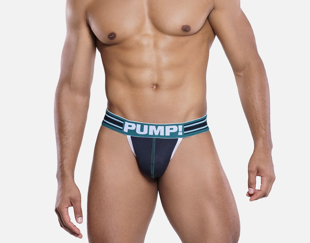 PUMP! Boost Thong Sandals - Black & Green - Comfortable & Stylish Flip Flops for Beach, Pool & Summer Outings