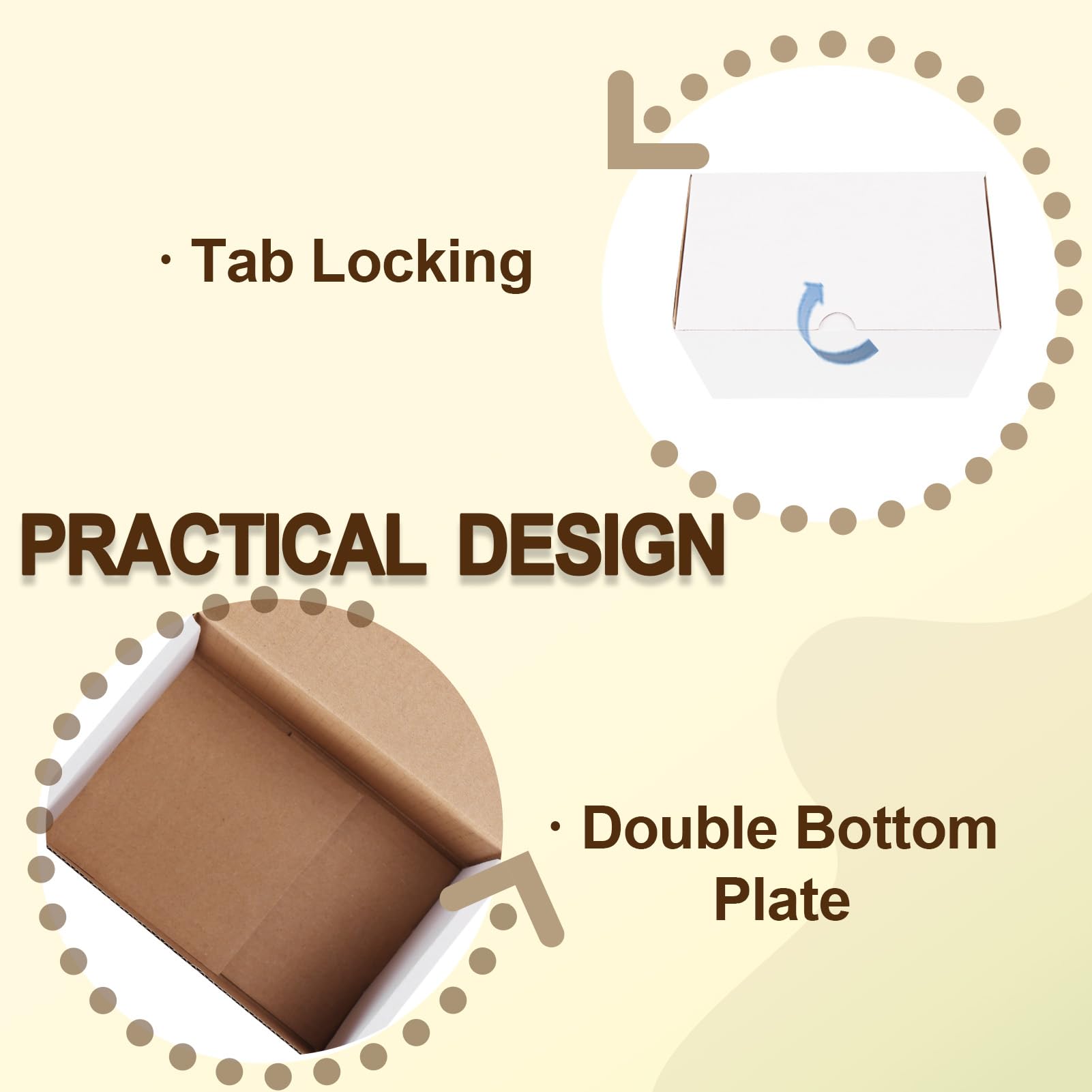 WIFTREY 40 Pack 6x4x4 Small Shipping Boxes - White Corrugated Cardboard Mailer Boxes for Small Business, Ecommerce & Mailing | Perfect for Jewelry, Cosmetics & Gift Packaging