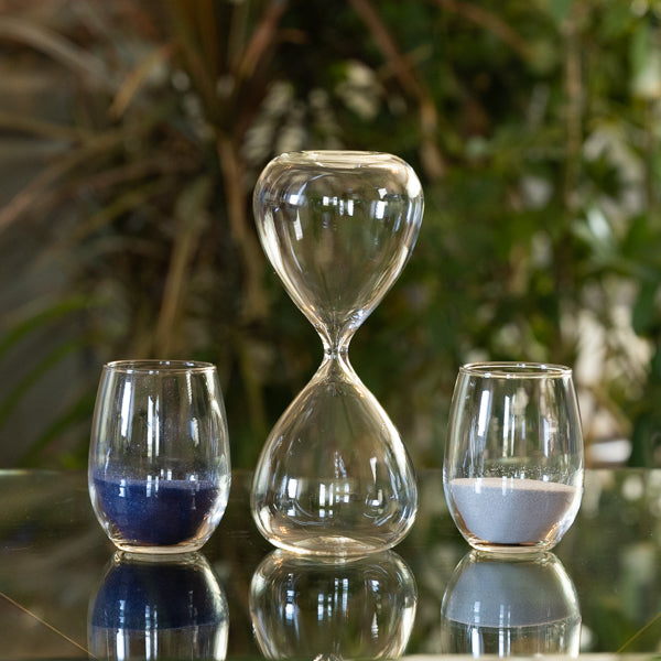 Freestanding Fillable Hourglass Sand Ceremony Kit - Perfect for Weddings, Anniversaries & Special Events