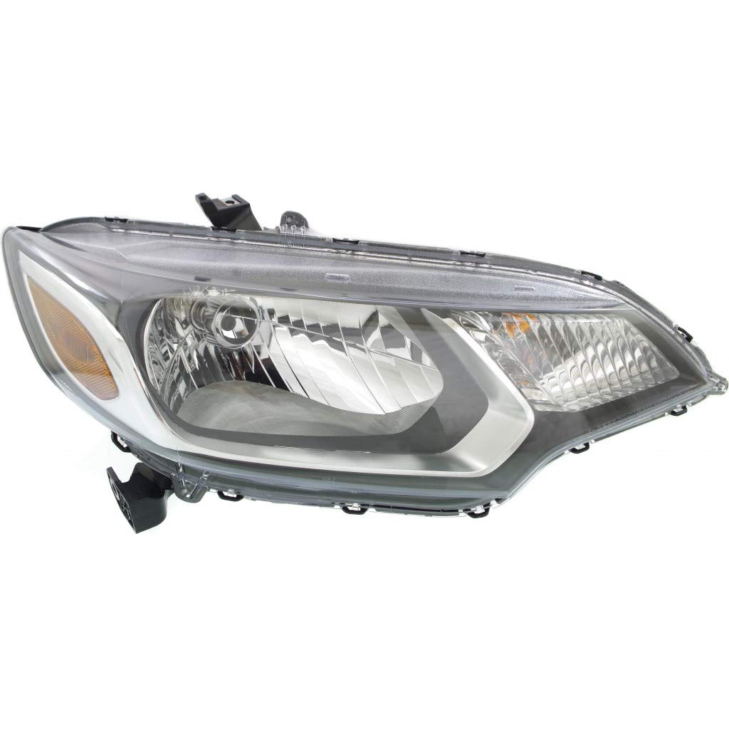 Honda Fit Headlight Assembly 2015-2017 Passenger Side - Halogen Replacement CAPA HO2503160 (33100T5AA01) - Perfect for Night Driving & Vehicle Restoration