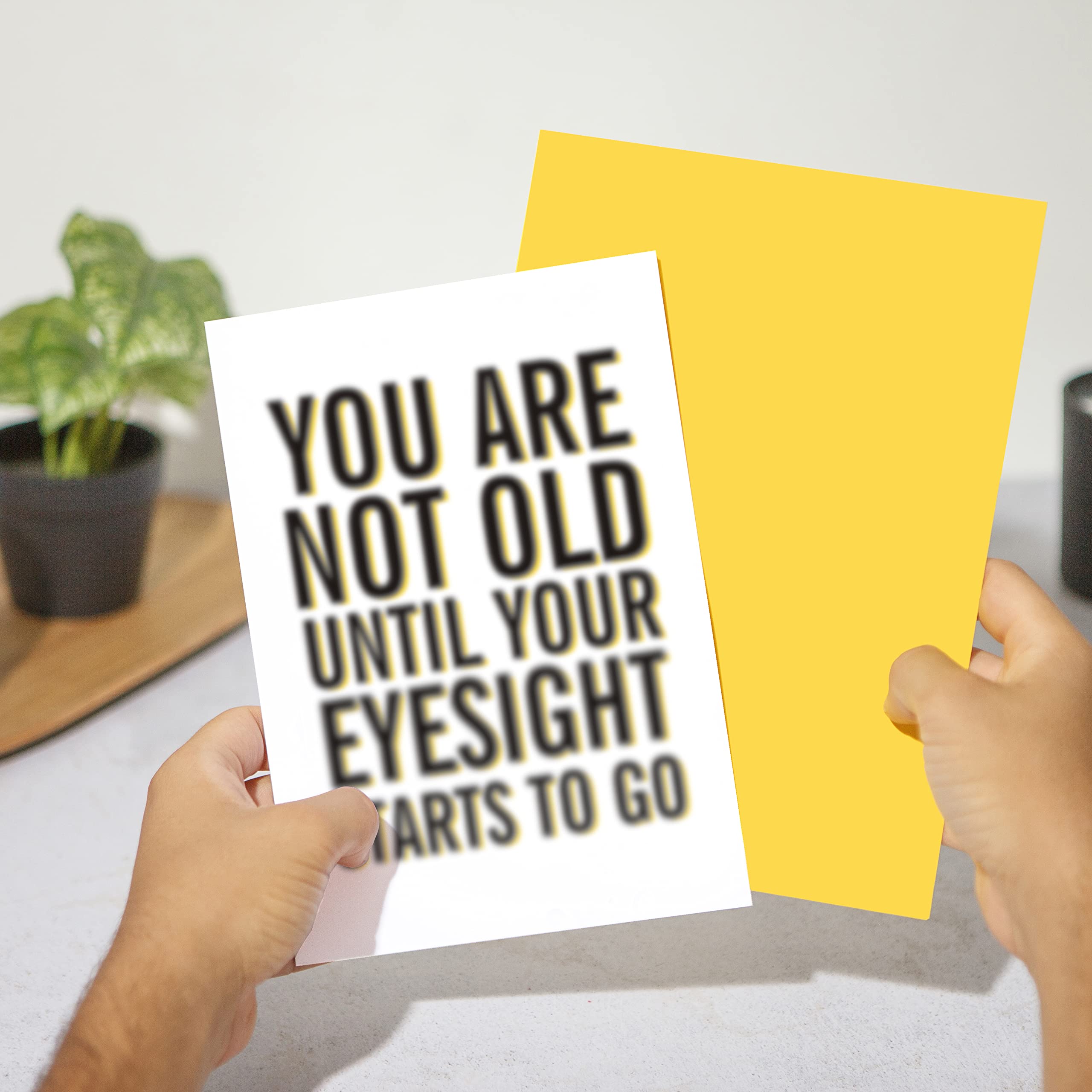 Funny Birthday Card for Dad & Mum - Novelty Gift with Recyclable Envelope - A5 Size for Parties