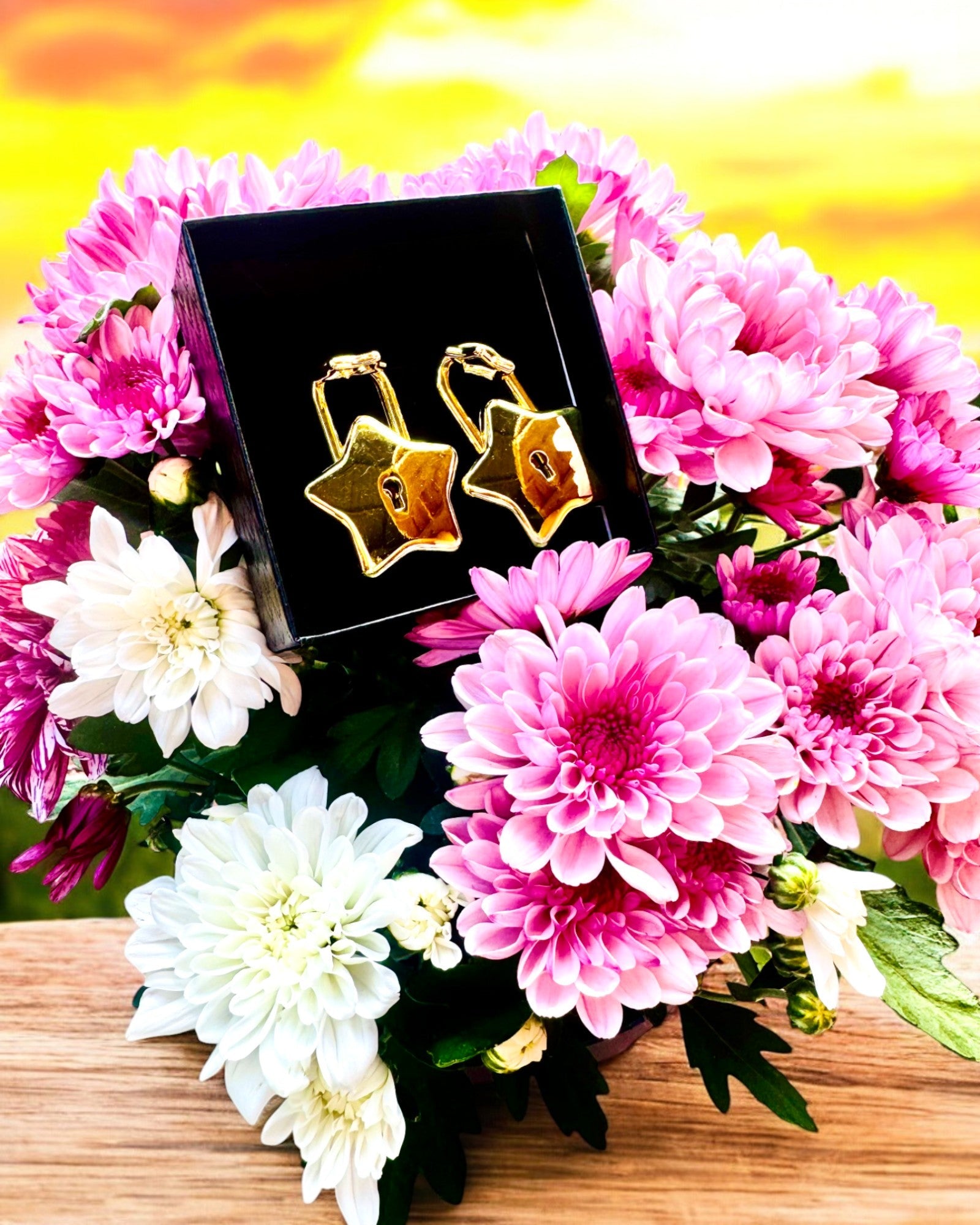 2 Star Mini Padlocks with Engraving - Personalized Security for Lockers, Luggage & Gift Giving (2 Colors) - Ideal for Travel, School & Special Occasions