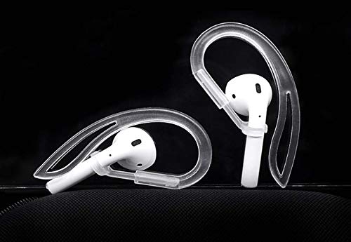 Airpod 1 & 2 Ear Hooks - Anti-Slip Silicone Ear Loops (2 Pairs) for Secure Fit During Workouts