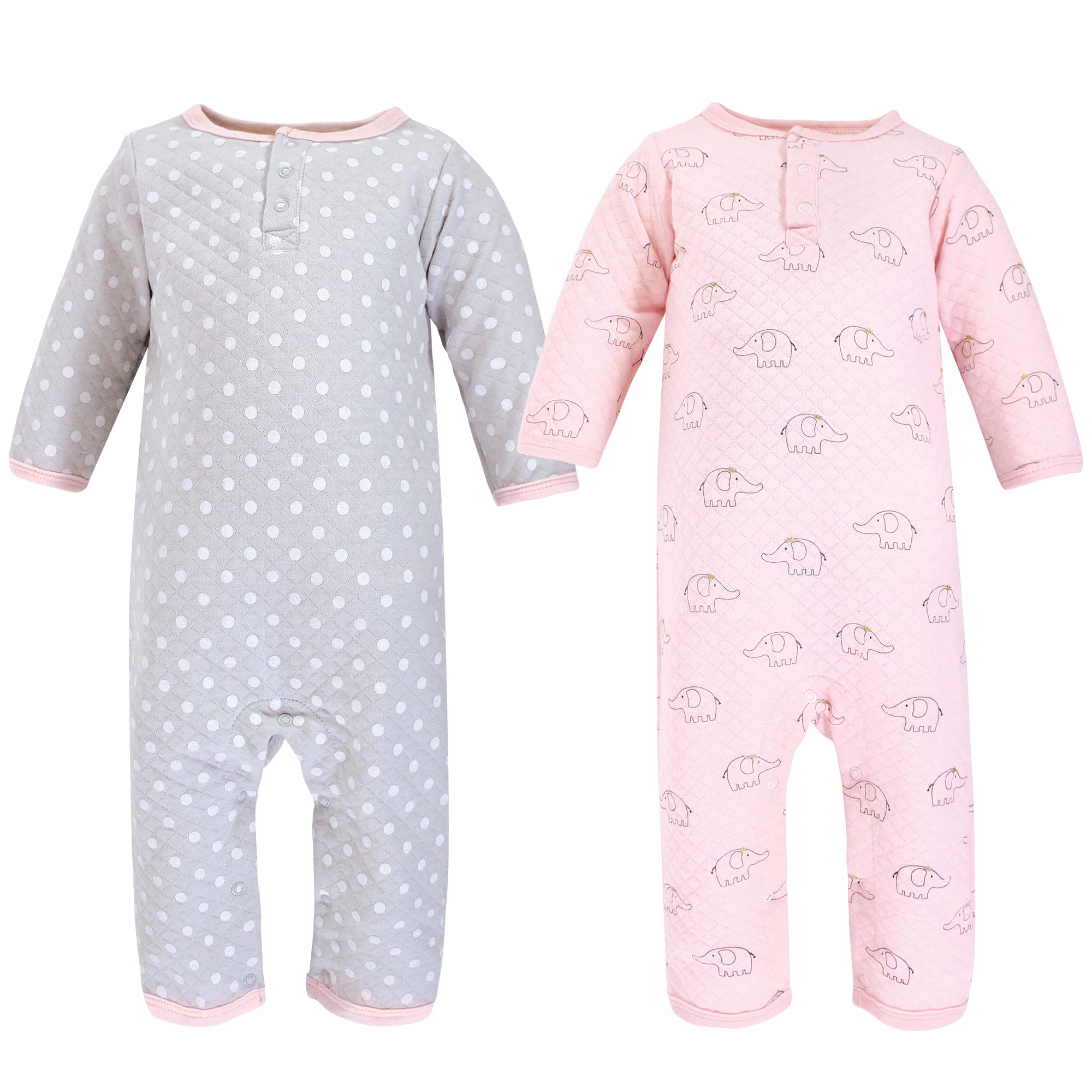 Hudson Baby Unisex Premium Quilted Coveralls for Infants & Toddlers - Soft Warm Winter Outfit for Playtime & Outdoor Adventures