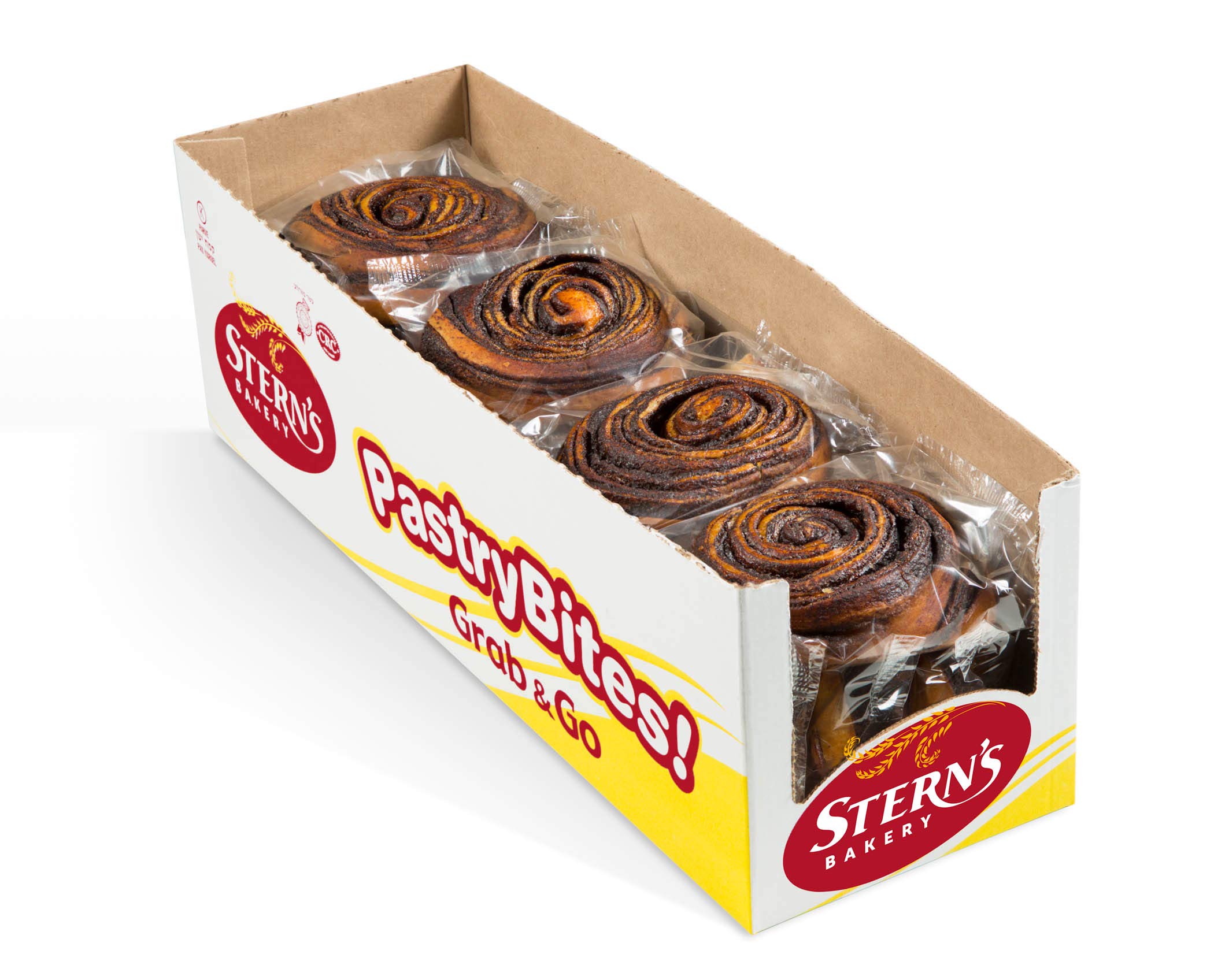 Stern's Bakery Chocolate Swirl Danish Pastries - 18 Individually Wrapped 3oz Breakfast Pastries | Dairy Free & Nut Free Snacks | Perfect for Vending Machines, Lunchboxes, Office Snacks & Morning Coffee Pairing
