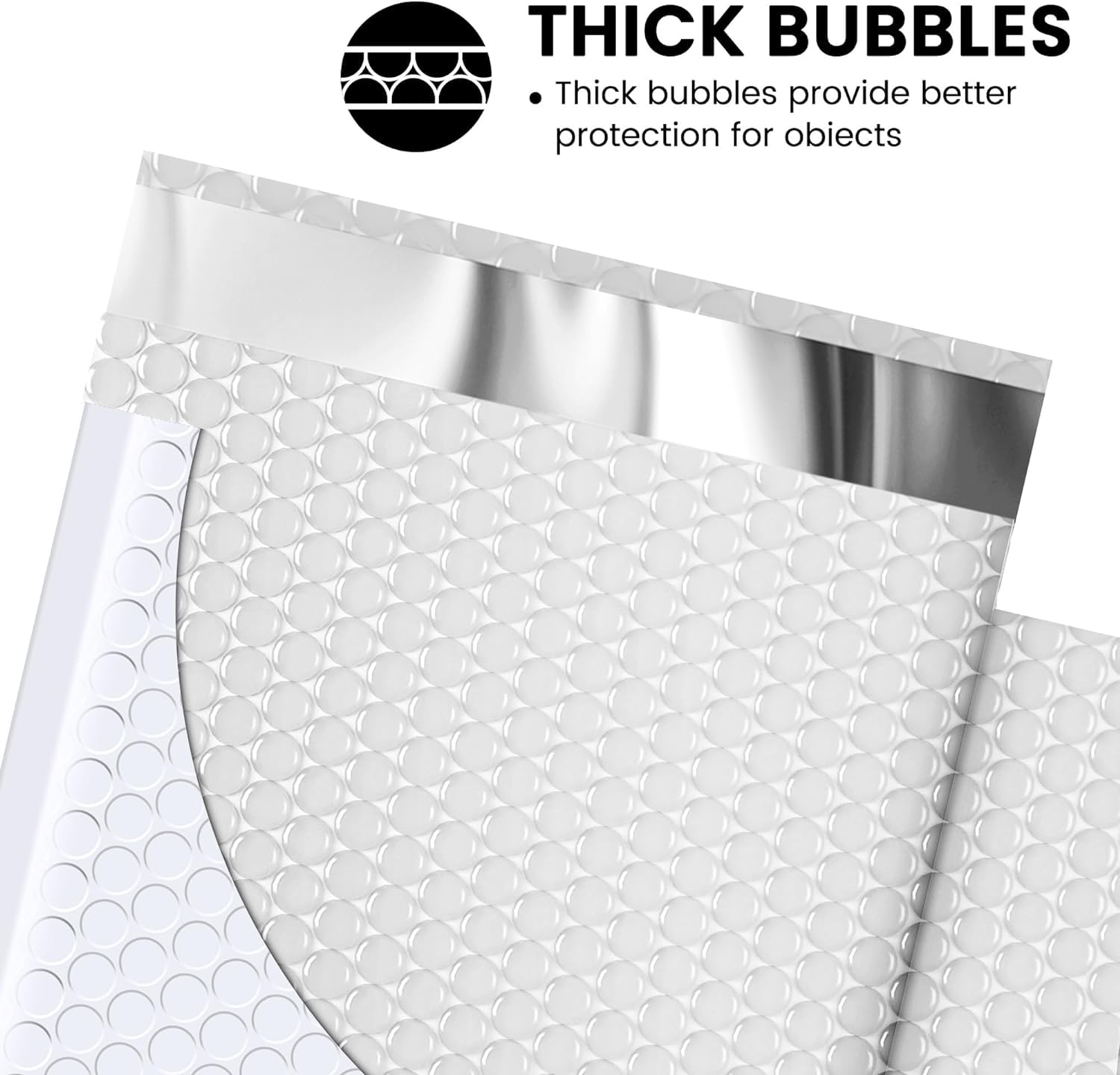 Fuxury 500 Pack 6x10 Inch White Bubble Mailers - #0 Thick Padded Shipping Envelopes with Strong Adhesion for Mailing Jewelry, Makeup, Cosmetics & Small Items - Perfect for Ecommerce, Amazon FBA & Small Business Shipping