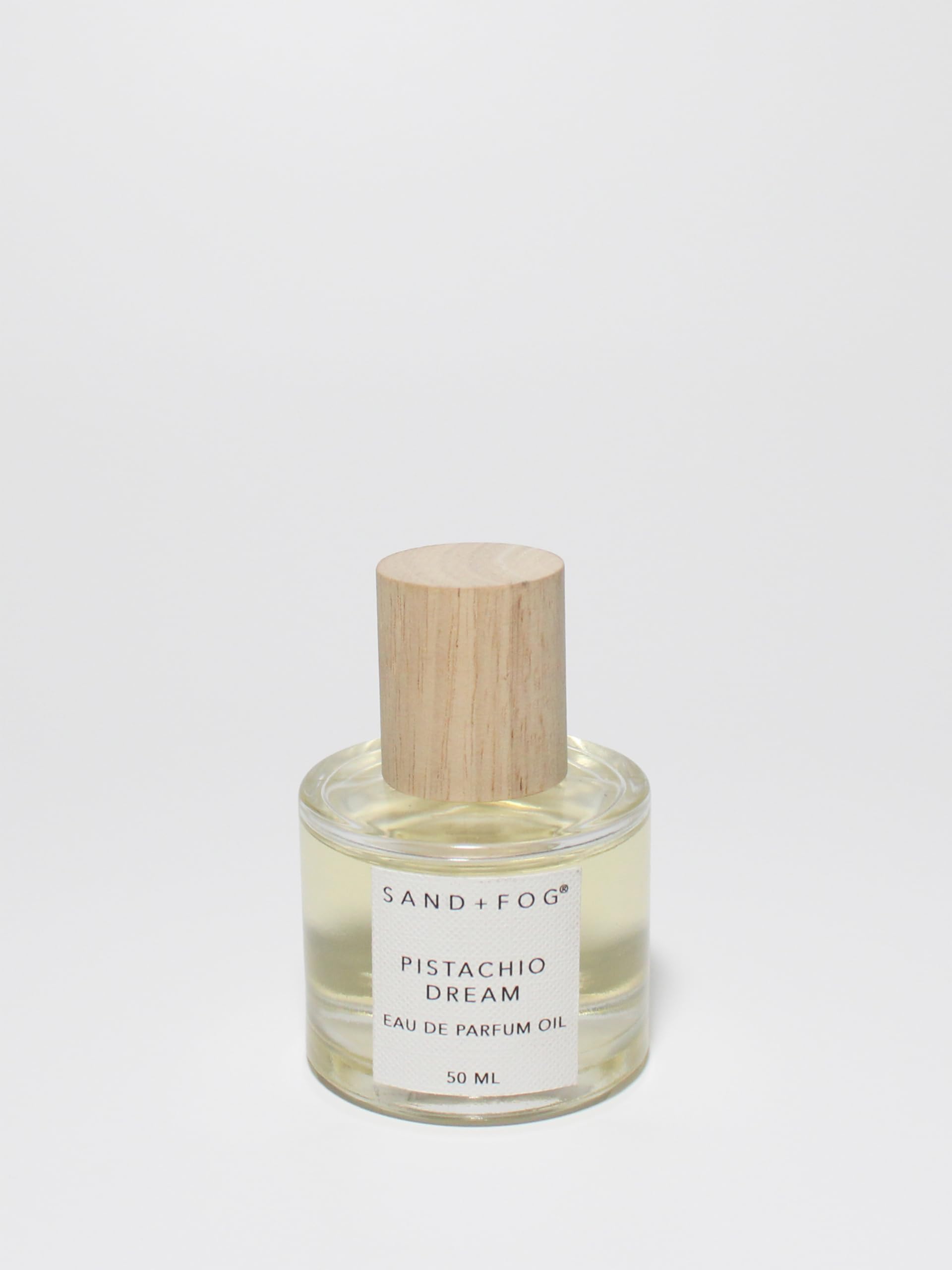Sand & Fog Luxury Perfume Oil - Pistachio Dream Fragrance - 50ml Rollerball | Alcohol-Free, Cruelty-Free, Vegan, Sulfate & Paraben Free | Long-Lasting Scent for Women, Perfect for Daily Wear, Date Nights & Special Occasions