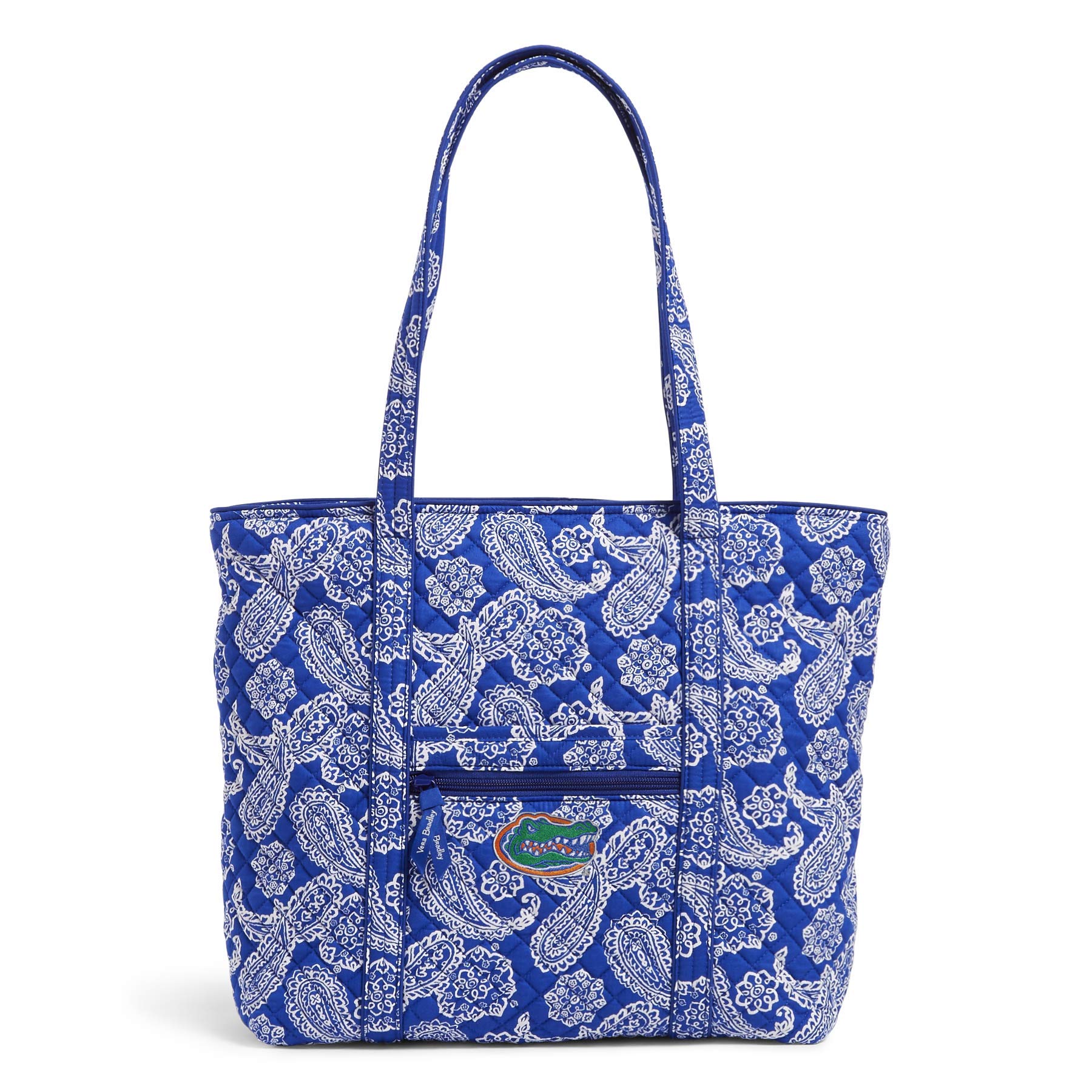 Vera Bradley Cotton Collegiate Vera Tote Bag - Multiple Team Designs for College Students | School, Work & Travel Tote | Lightweight & Durable Handbag