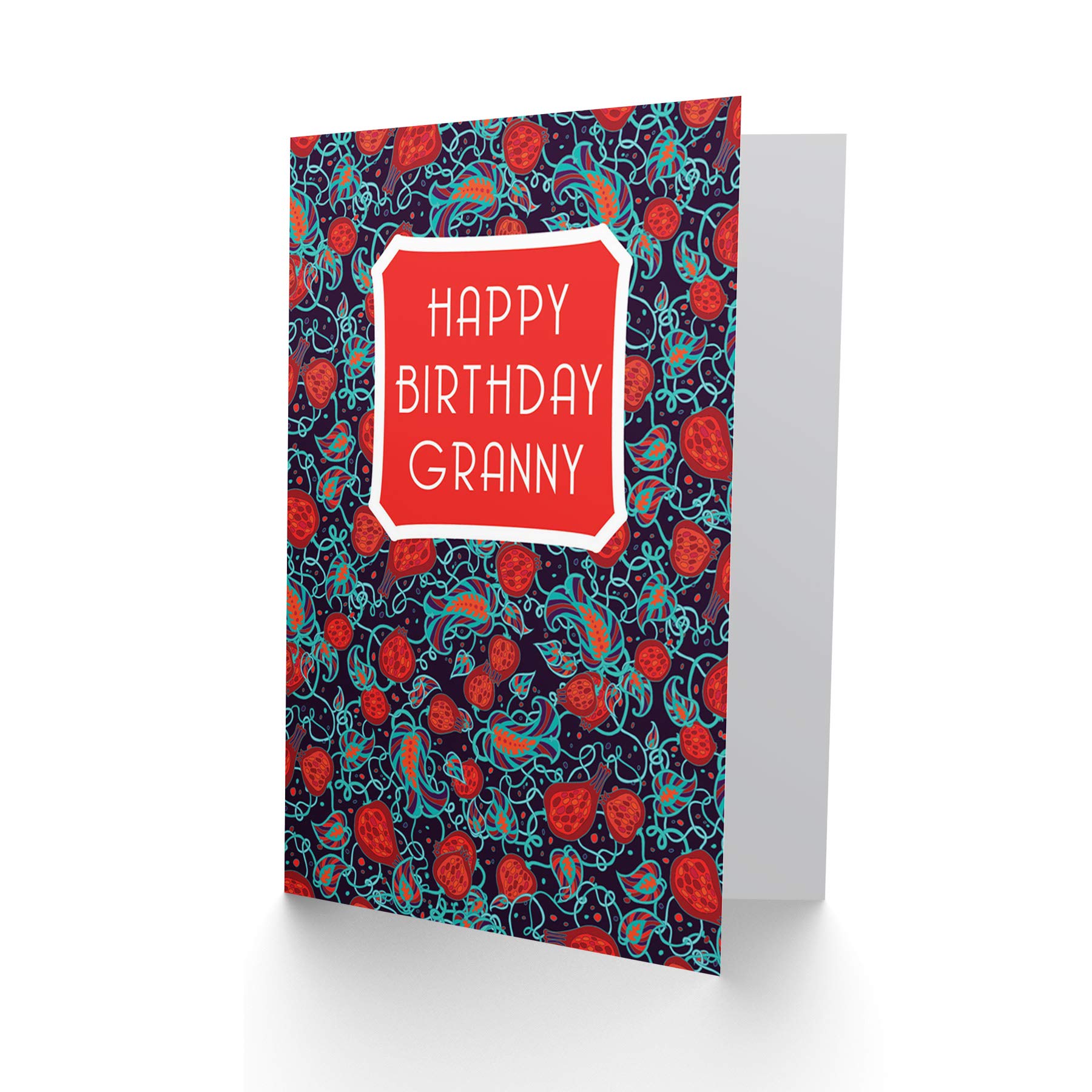 Wee Blue Coo Birthday Card for Grandma - Unique Fruit Design Gift for Grandmother | Perfect for Birthday Wishes & Special Occasions