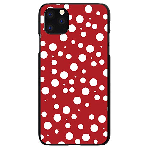 Red White Bubbles Polka Dots On Black Case