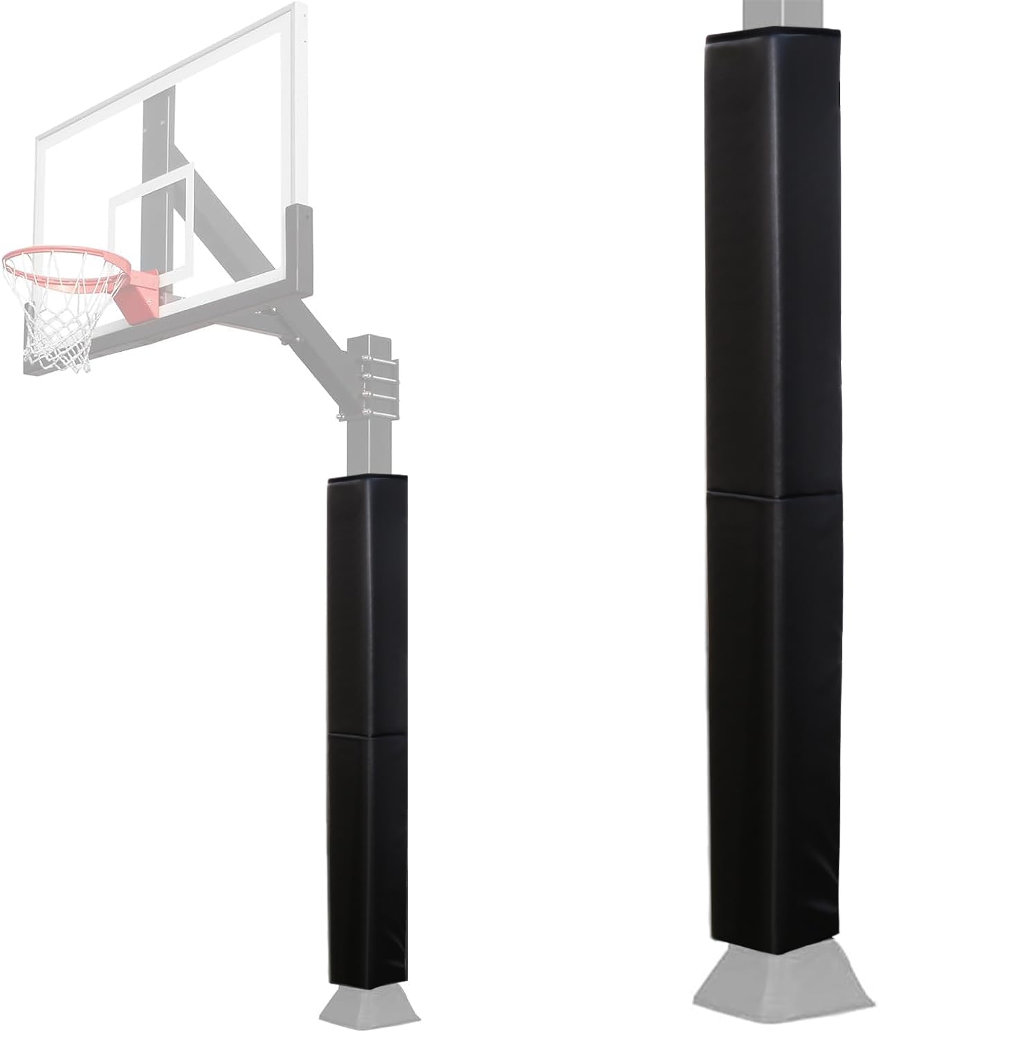 Durable 6FT Basketball Pole Padding for 4x4, 5x5 & 6x6 Inch Posts - UV Resistant Waterproof Hoop Protector for Indoor/Outdoor Courts - Perfect for Player Safety and Goal Protection During Games & Practice