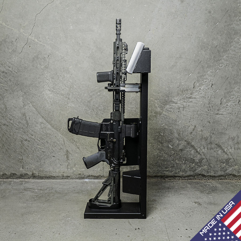 6-Gun Ready to Deploy Rifle Rack - Secure Firearm Storage for Home, Vehicle & Hunting | Tactical Gun Organizer for AR-15, Shotguns & Hunting Rifles