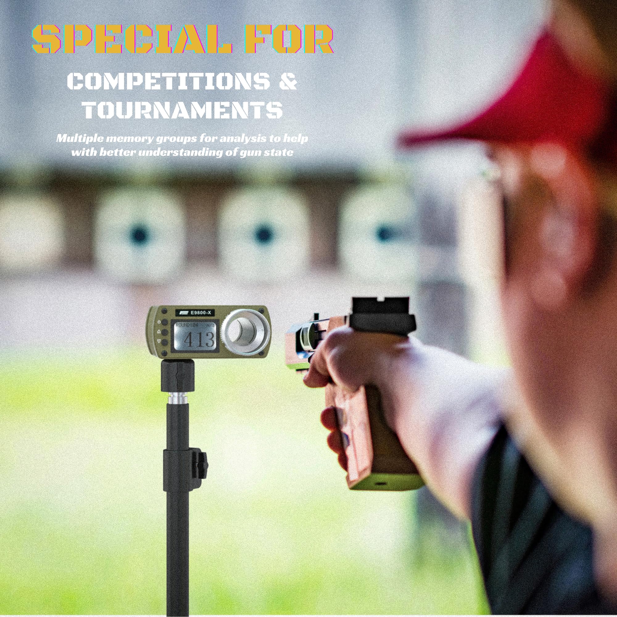 High Power Airsoft Chronograph - Ballistic Shooting Speed Tester for Paintball & Air Rifle | Measure MPS/FPS & Joules | Perfect for Target Practice & Field Testing