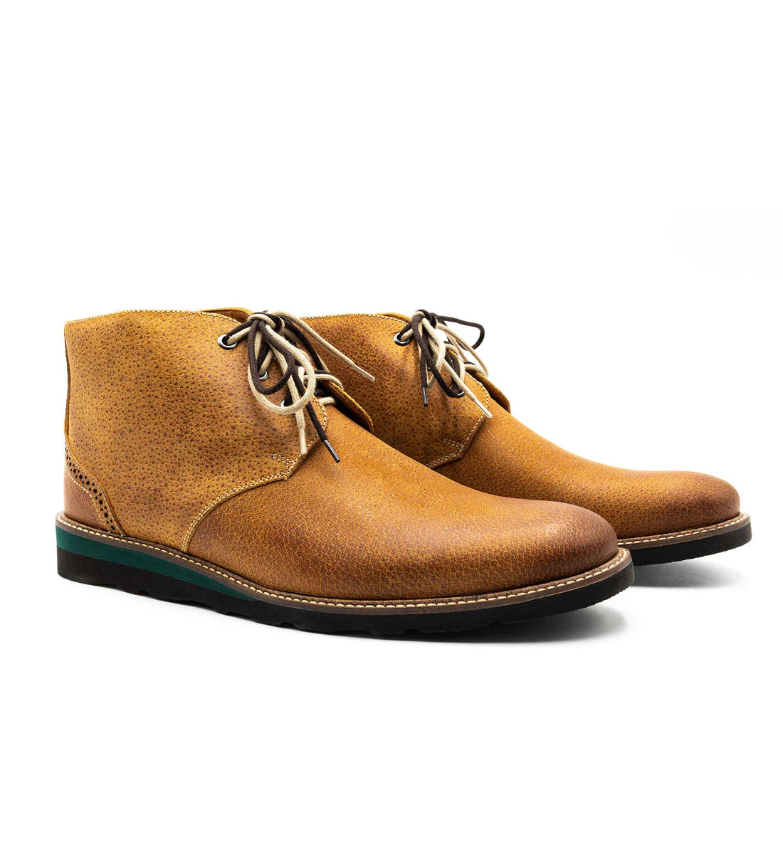 Martin Dingman Men's Saddle Chukka Boot - Premium Leather Casual & Dress Shoes for Work, Office & Outdoor Wear