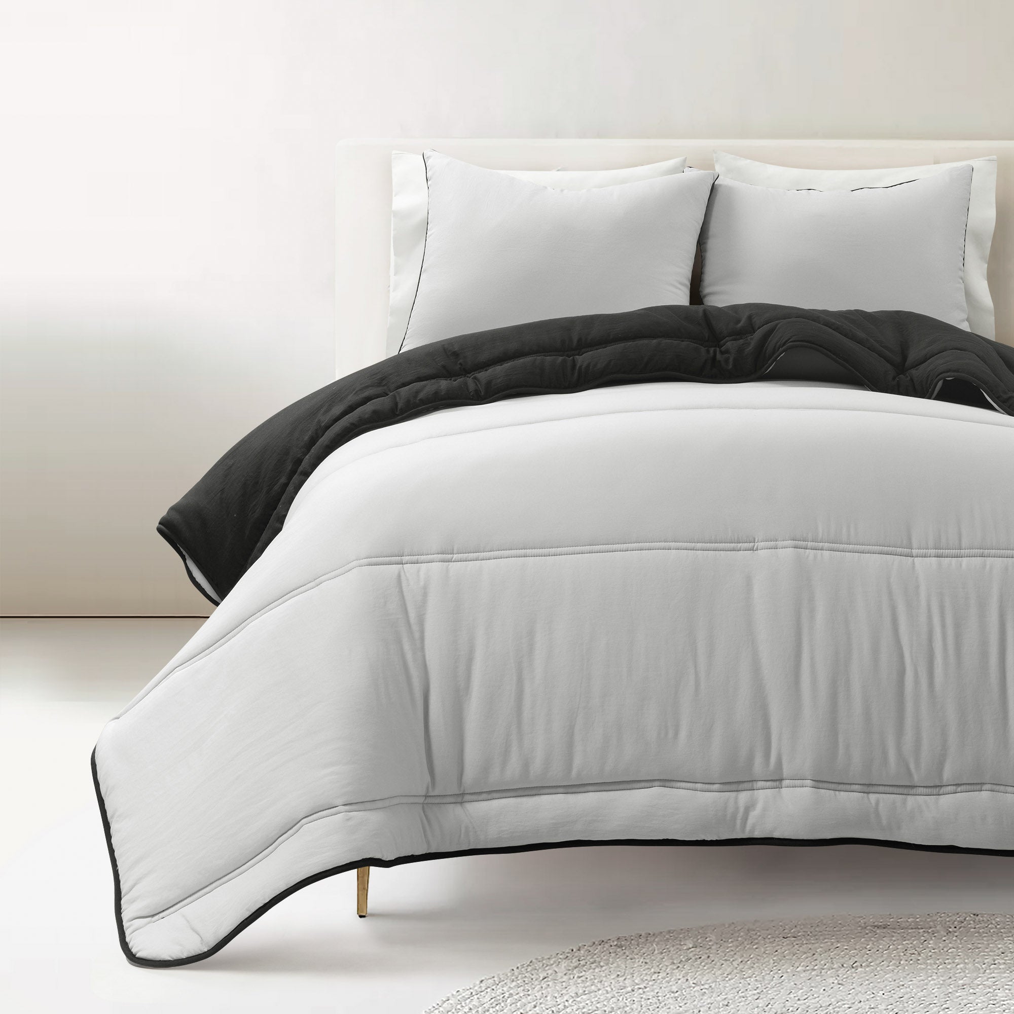 Oslo Soft Reversible Quilted Comforter Set - King Size, All-Season Bedding with Ultra-Plush Fabric - Perfect for Master Bedroom, Guest Room & Cozy Home Decor