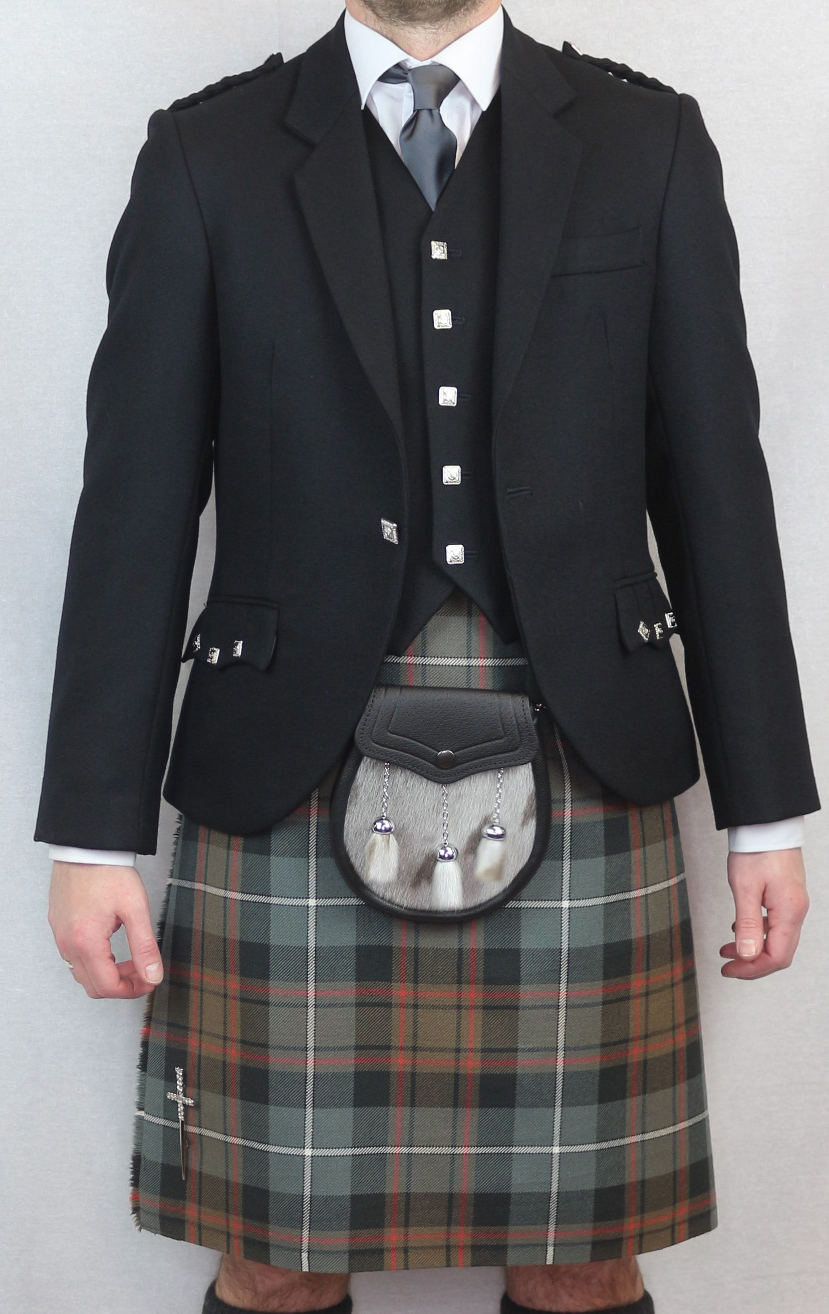 Argyll Jacket & Vest for Men - Classic Scottish Tartan Style Coat & Waistcoat Set - Perfect for Weddings, Formal Events & Highland Outfits