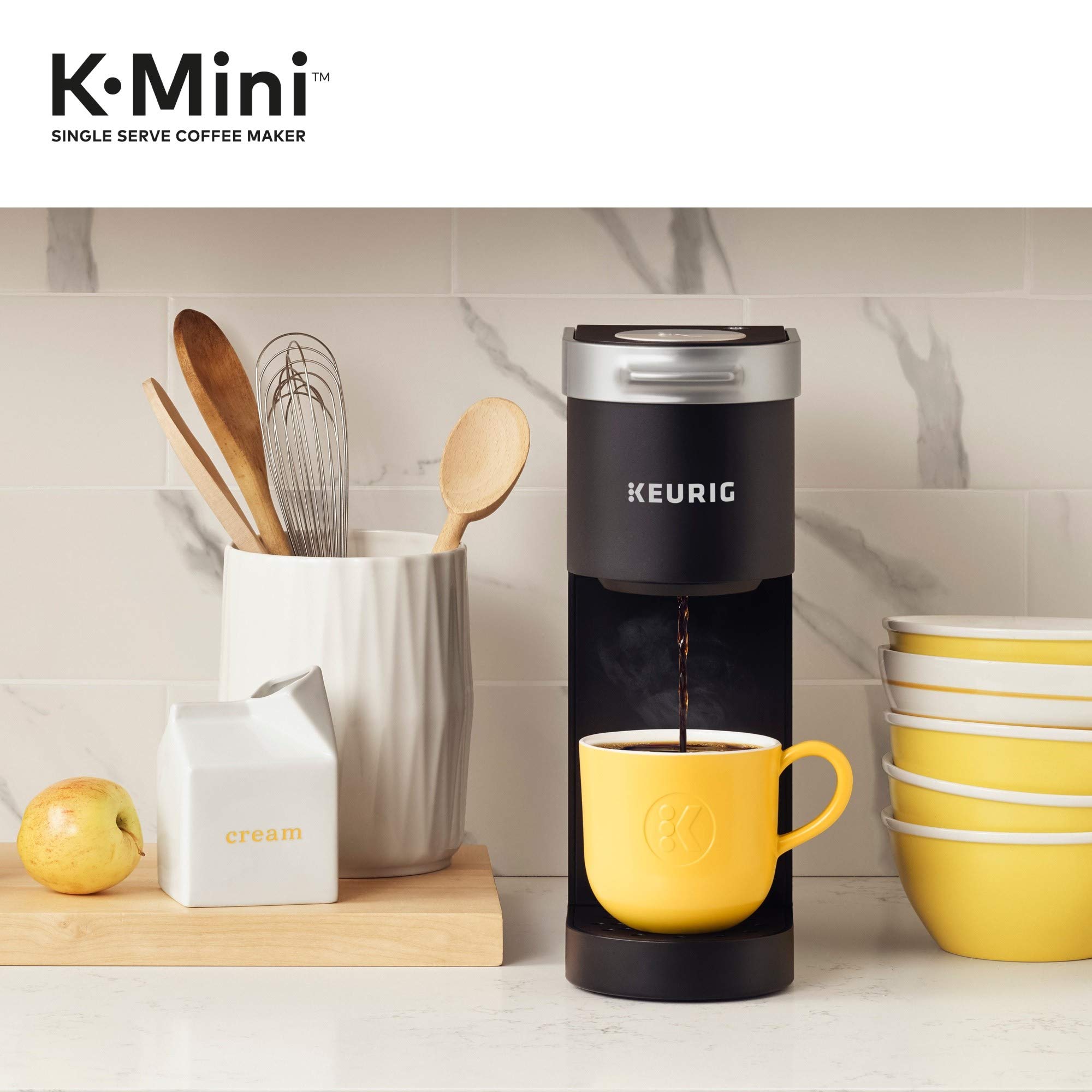 Keurig K-Mini Single Serve Coffee Maker with Bigelow Green Tea K-Cup Pods - 24 Count Box (Pack of 4) - Compact Brewing for Home, Office & Travel - Perfect for Tea Lovers & Coffee Enthusiasts