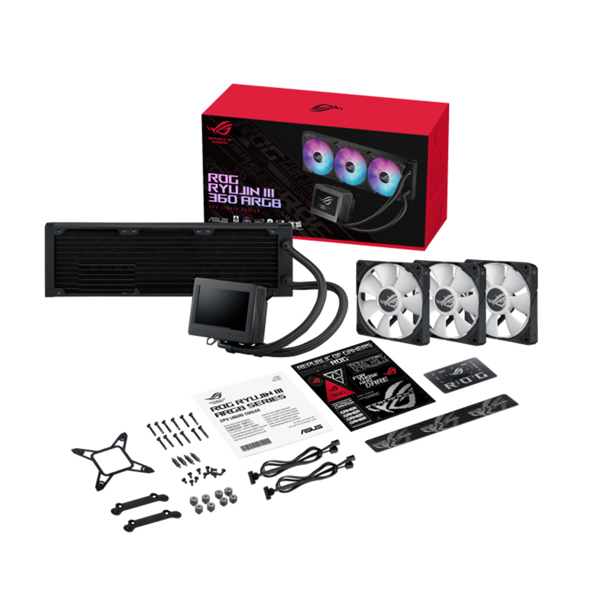 ASUS ROG RYUJIN III 360 ARGB AIO Liquid CPU Cooler - Premium RGB Cooling for Gaming PCs & High-Performance Workstations - Perfect for Overclocking & Intensive Gaming Sessions