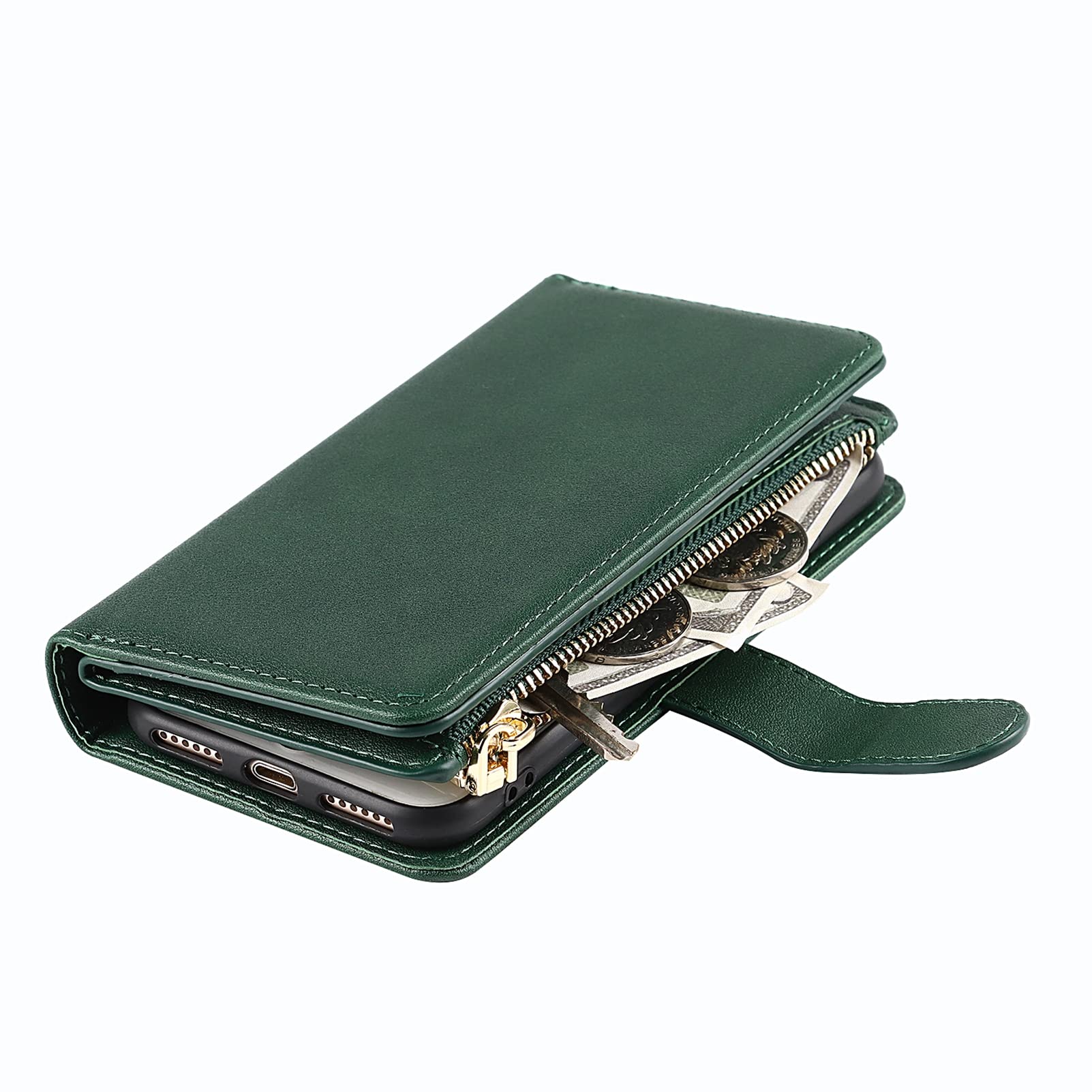 Jaorty Premium PU Leather Wallet Case for iPhone SE 2022/SE 2020/8/7 - 4.7