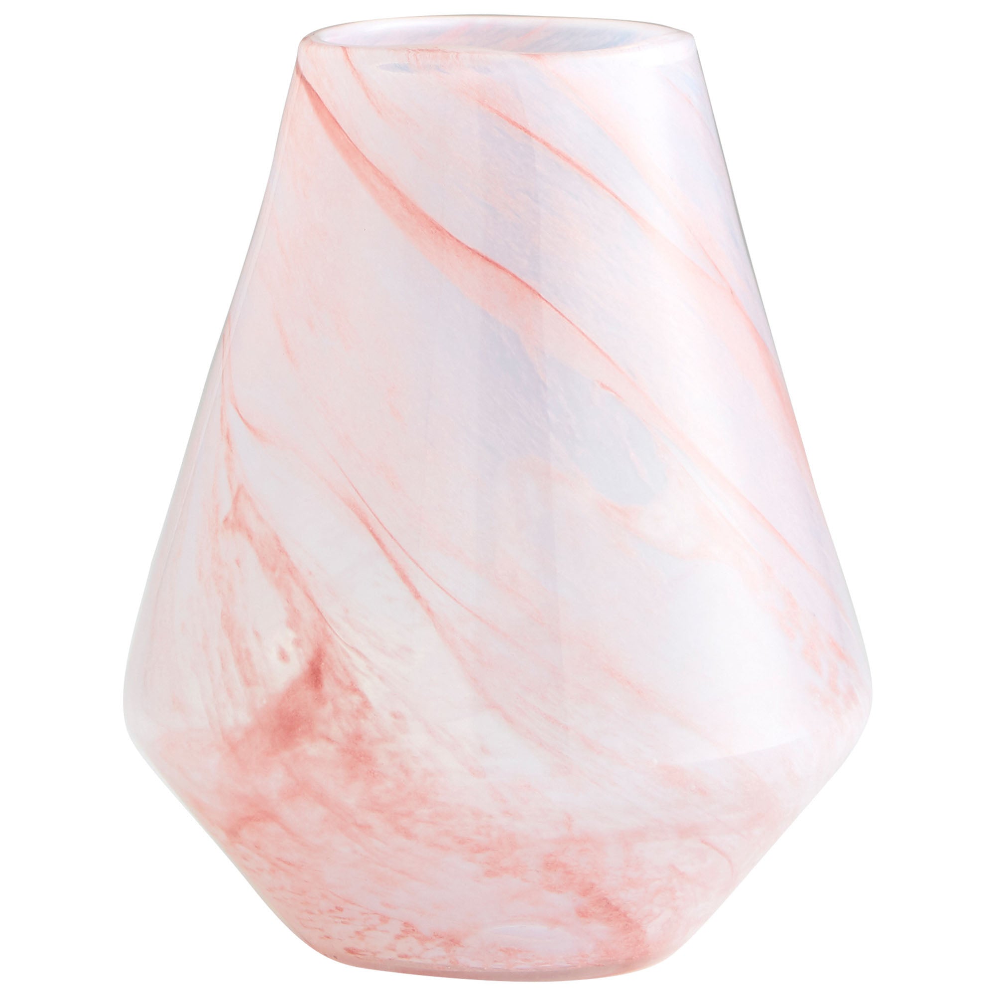 Cyan Design 09981 Atria Vase - Pink Medium Size Home Decor, Modern Ceramic Flower Vase for Living Room, Dining Table, Wedding Centerpiece, Office Desk Decor