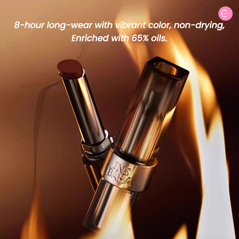 INSBAHA WildFlame Matte Lipstick - Long Lasting, Non-Drying Vegan Lipstick for Women, Cruelty Free & Moisturizing - Perfect for Everyday Wear, Date Night & Special Occasions