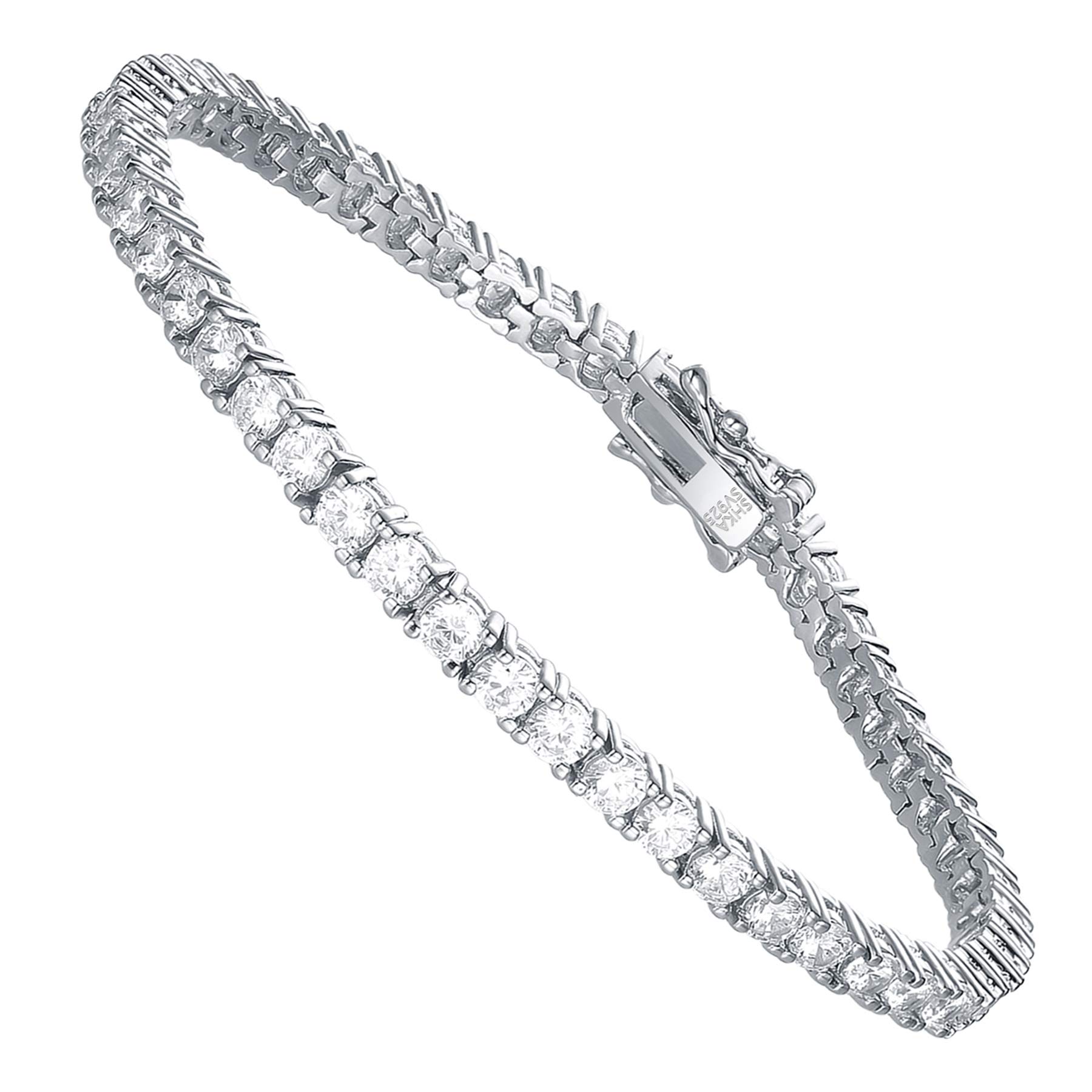 SHKA 18K Gold Tennis Bracelet for Women - Sparkling Cubic Zirconia CZ Bracelet | Elegant Jewelry Gift for Anniversary, Birthday & Special Occasions