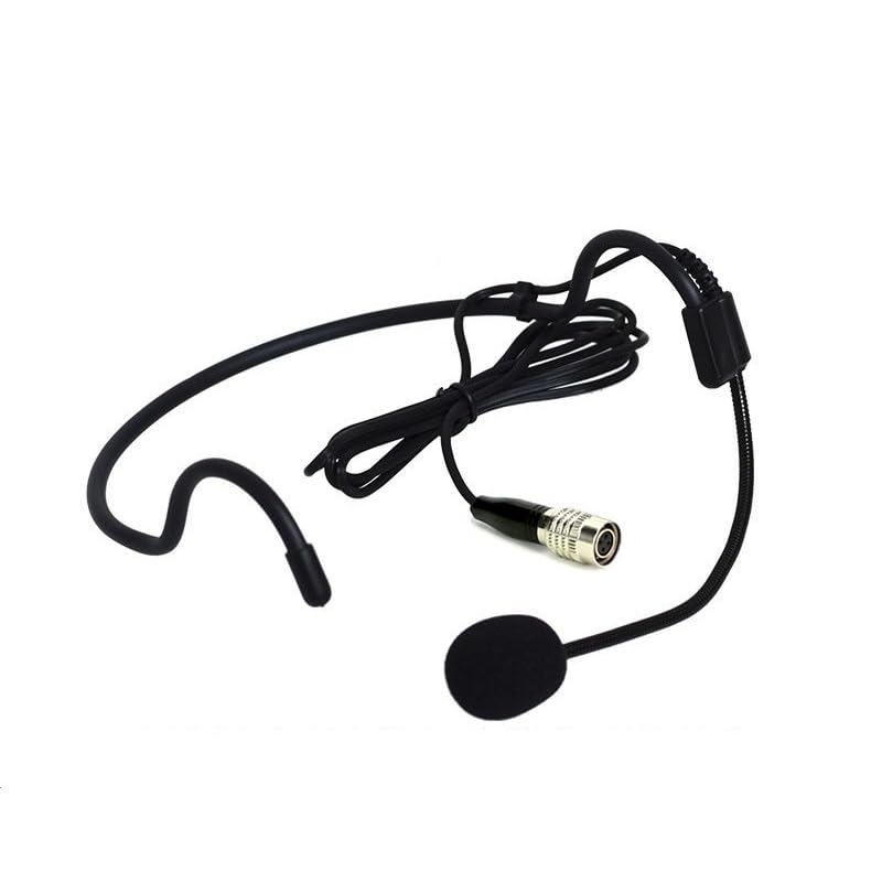 Audio-Technica ATW-1101 Wireless Headset Microphone Replacement - Condenser Unidirectional Mic with 4-Pin Hirose (HRS) Female Connector for System 10 - Perfect for Live Performances, Public Speaking, and Broadcast Studios (Black)