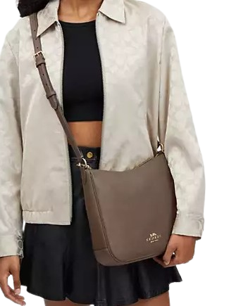 Coach Ellie File Bag - Stylish Leather Document Organizer for Work, Travel & Business | Premium Crossbody Bag for Women | Perfect for Office, Commute & Professional Meetings