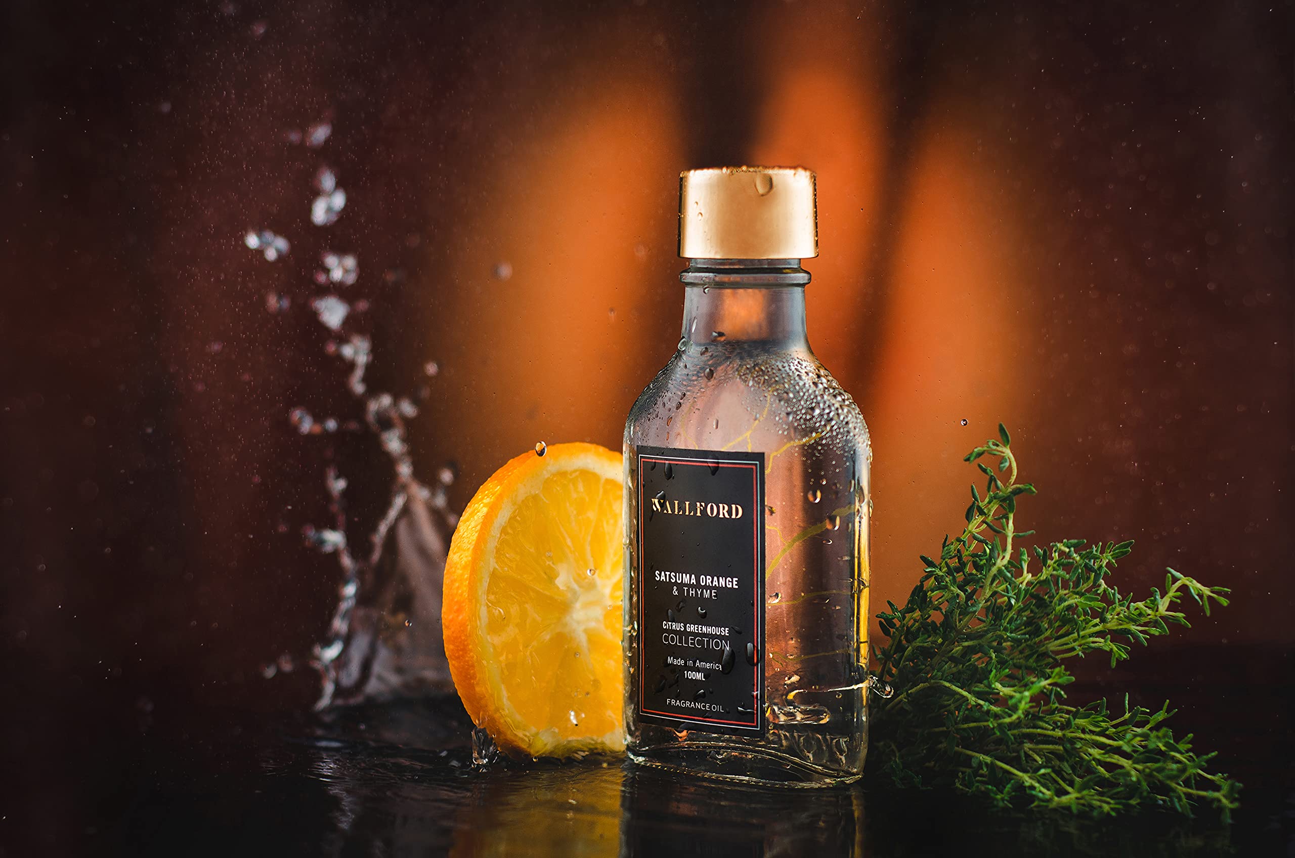 Premium Satsuma Orange & Thyme Fragrance Oil - 100% Natural Aromatherapy Essential Oil for Diffusers, Candles, Soaps & Home Relaxation