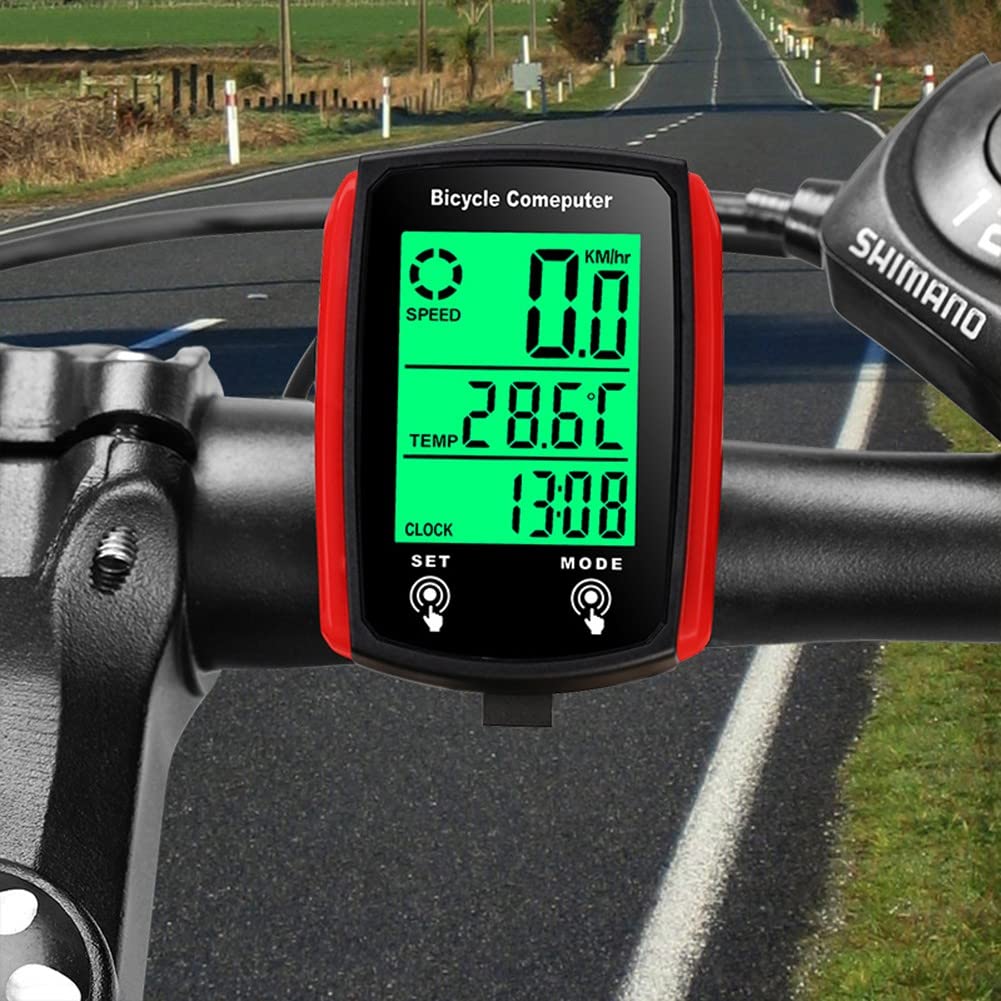 Wireless Bike Computer with GPS, Waterproof Cycling Speedometer & Odometer - Track Speed, Distance, Time & Calories - Perfect for Road Bikes, Mountain Bikes & Indoor Cycling Training