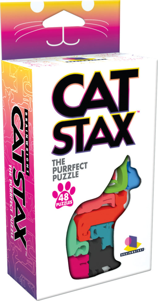Cat Stax 2023 - Stacking Game for Cats | Interactive Puzzle Toy for Indoor Cats | Perfect for Playtime, Training & Mental Stimulation