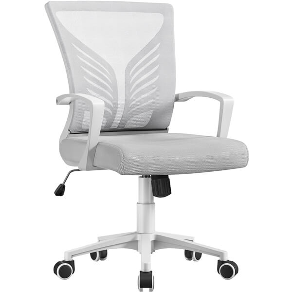 Yaheetech 2-Pack Ergonomic Mesh Office Chairs with Adjustable Height and Lumbar Support - Perfect for Home Office, Conference Rooms & Workspaces