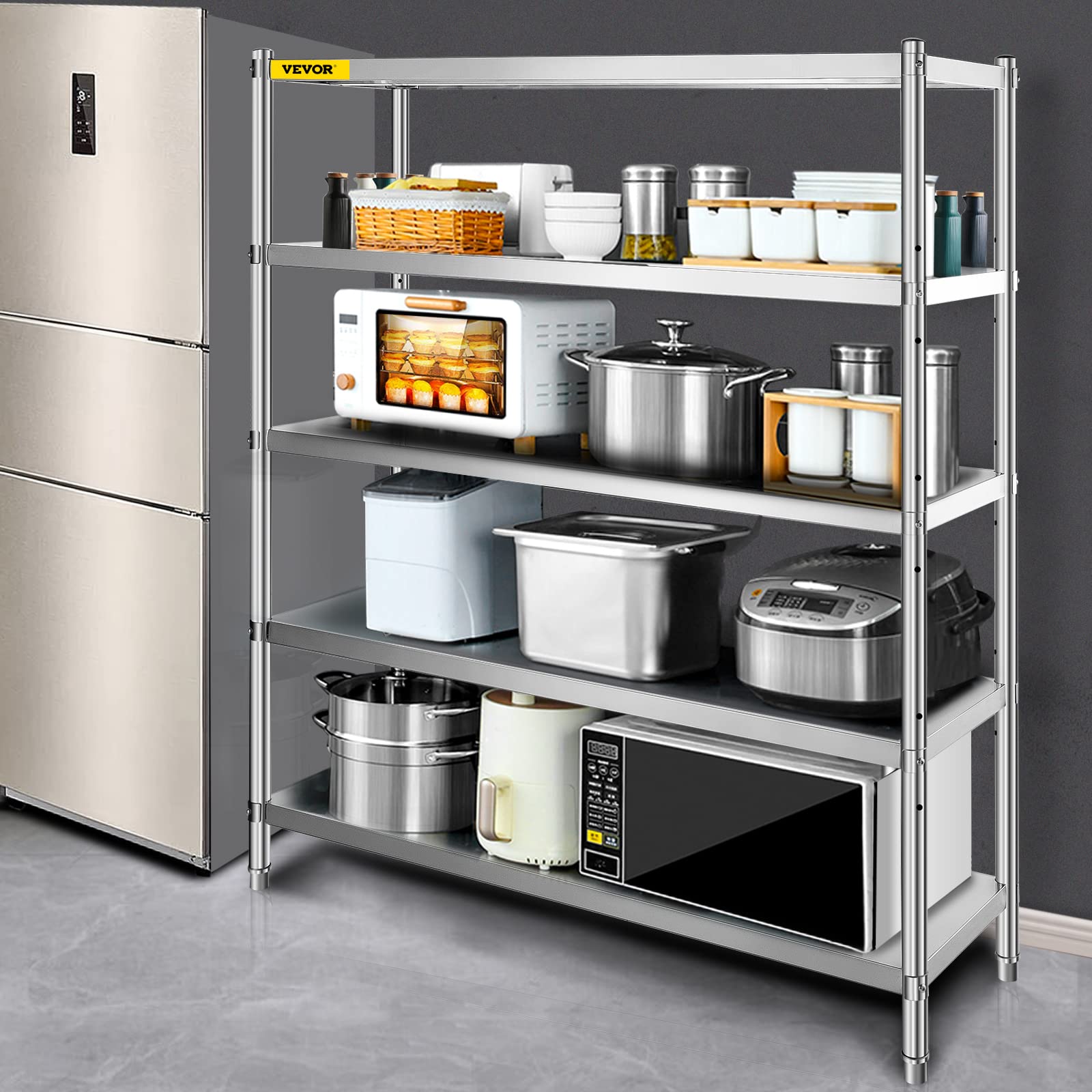 VEVOR 5-Tier Heavy Duty Storage Shelf - 70.9