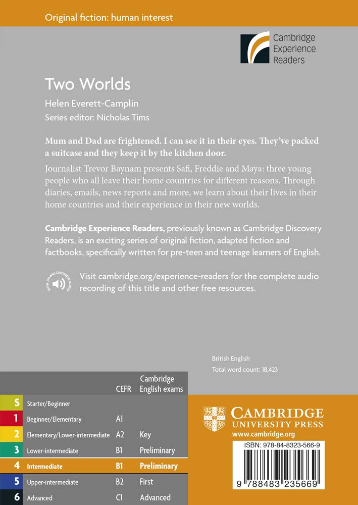 Two Worlds Level 4 Intermediate - Cambridge Experience Readers | ESL Learning Book for Adults & Students | Perfect for Classroom Study & Self-Improvement