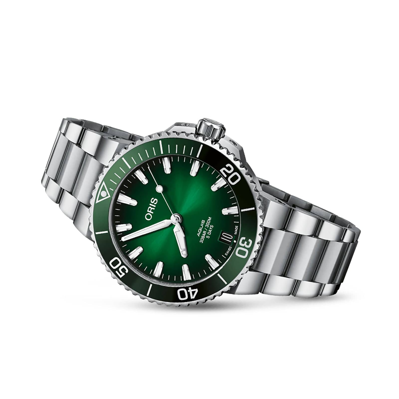 Aquis Date Calibre 400 (41.5mm) Automatic Dive Watch - Waterproof Luxury Men's Watch for Scuba Diving, Swimming & Everyday Wear