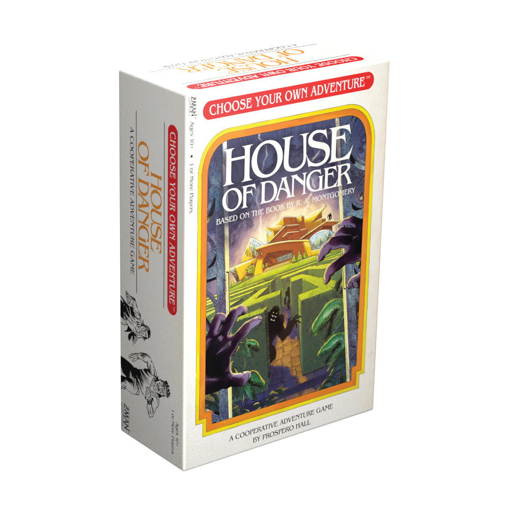 Z-Man Games House of Danger - Choose Your Own Adventure Board Game for Adults & Teens | Perfect for Family Game Night & Party Entertainment