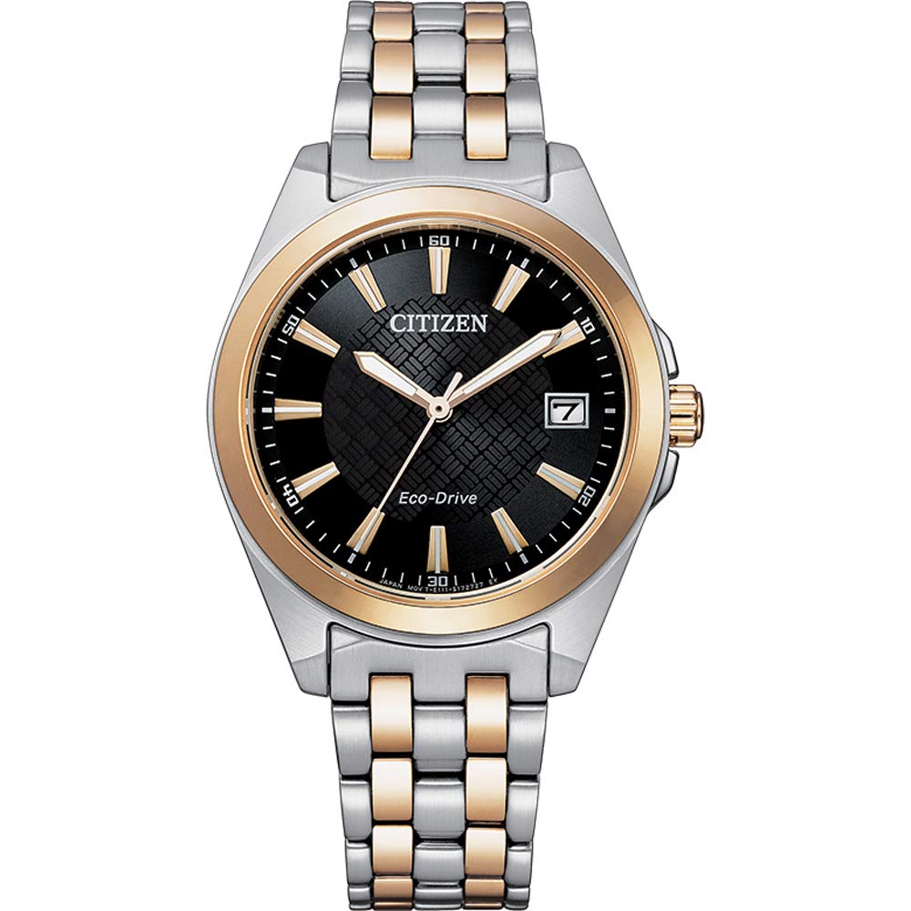 Citizen Women's Eco-Drive Stainless Steel Watch - Solar Powered Analog Watch with Date Display EO1213-85E | Perfect for Business, Casual Wear & Everyday Use