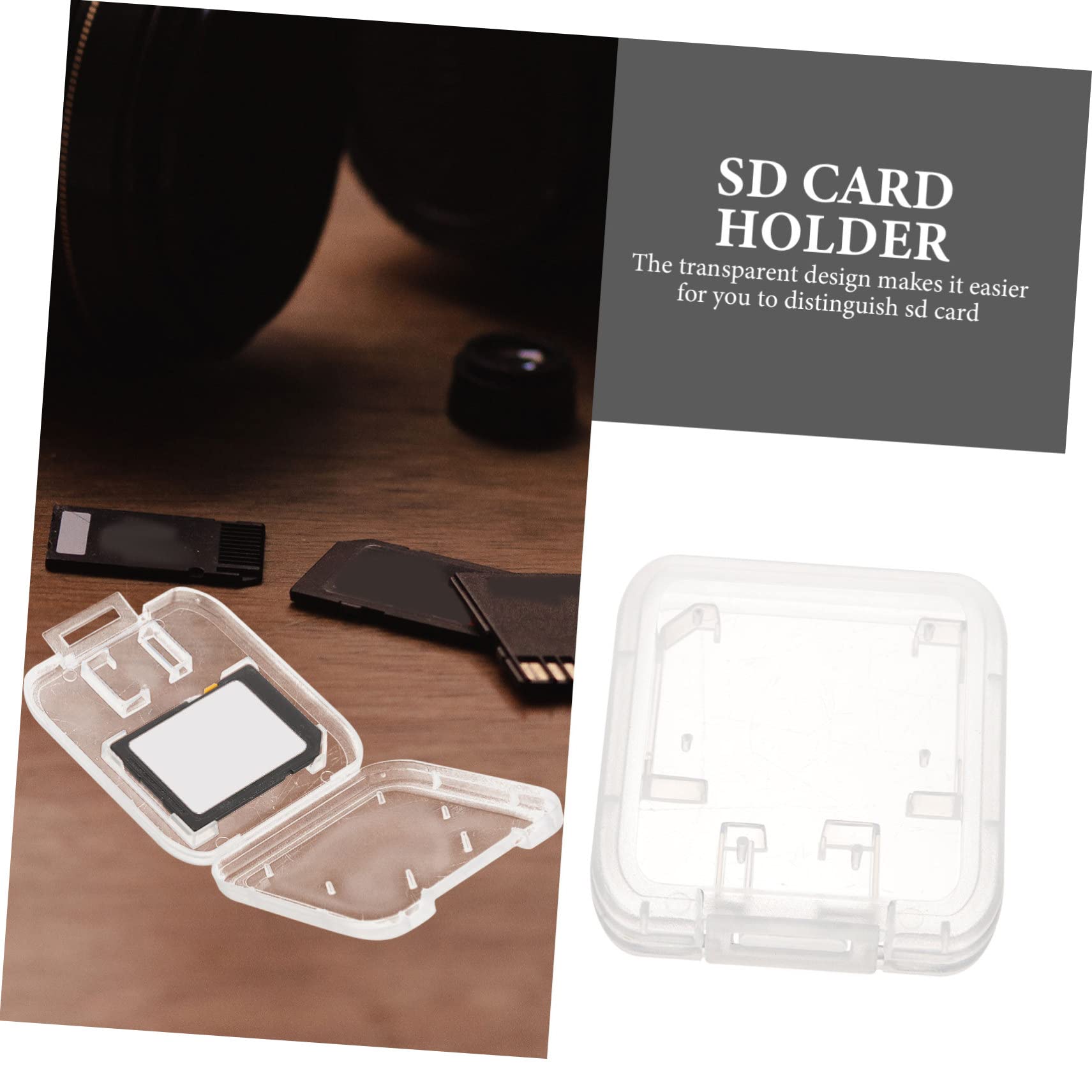 MERRYHAPY 24pcs Memory Card Storage Box - Waterproof SD Card Holder Case for Camera, GoPro, DSLR - Compact Memory Card Organizer for Travel & Photography Accessories
