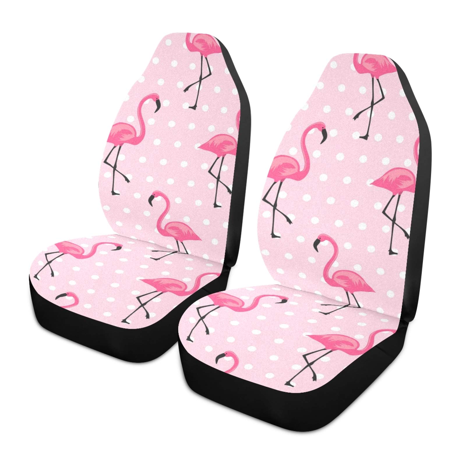 Pink Flamingo Car Seat Covers - Universal Non-Slip Auto Seat Protector, Breathable & Stain Resistant Vehicle Seat Cover for Cars, Vans, SUVs - Perfect for Road Trips, Daily Commutes & Pet-Friendly Rides