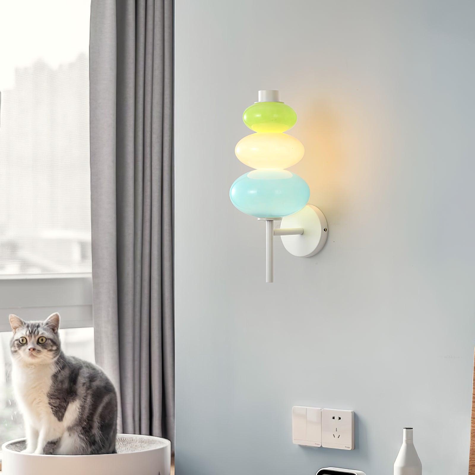 Elegant Glass Candy String Wall Lamp - Dimmable LED Fairy Lights for Bedroom, Living Room, and Party Decor - Perfect for Home, Wedding, and Holiday Lighting