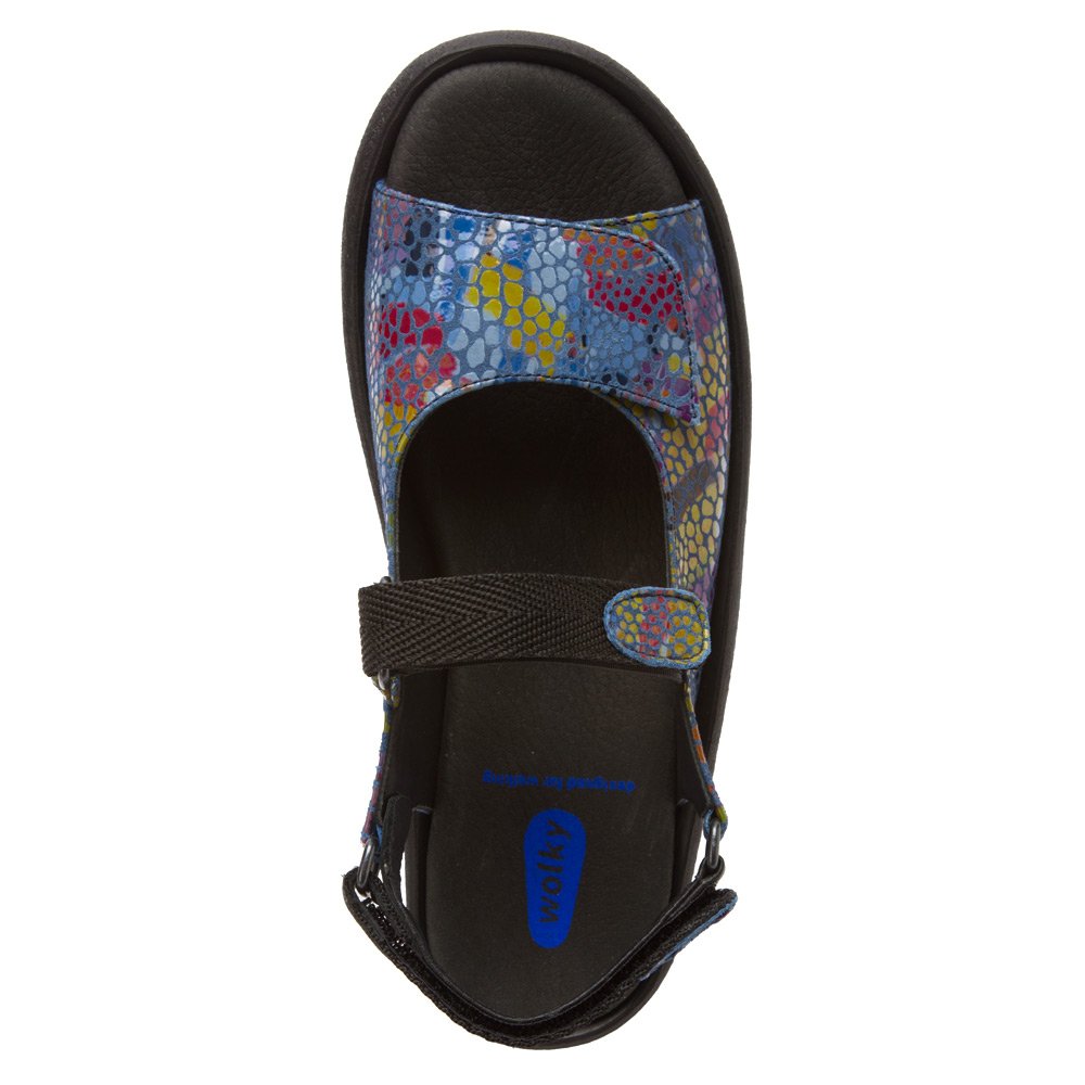 Wolky Women's Comfortable Jewel Sandal in Denim Blue - Size 40 | Perfect for Casual Outings, Beach Walks & Summer Fashion