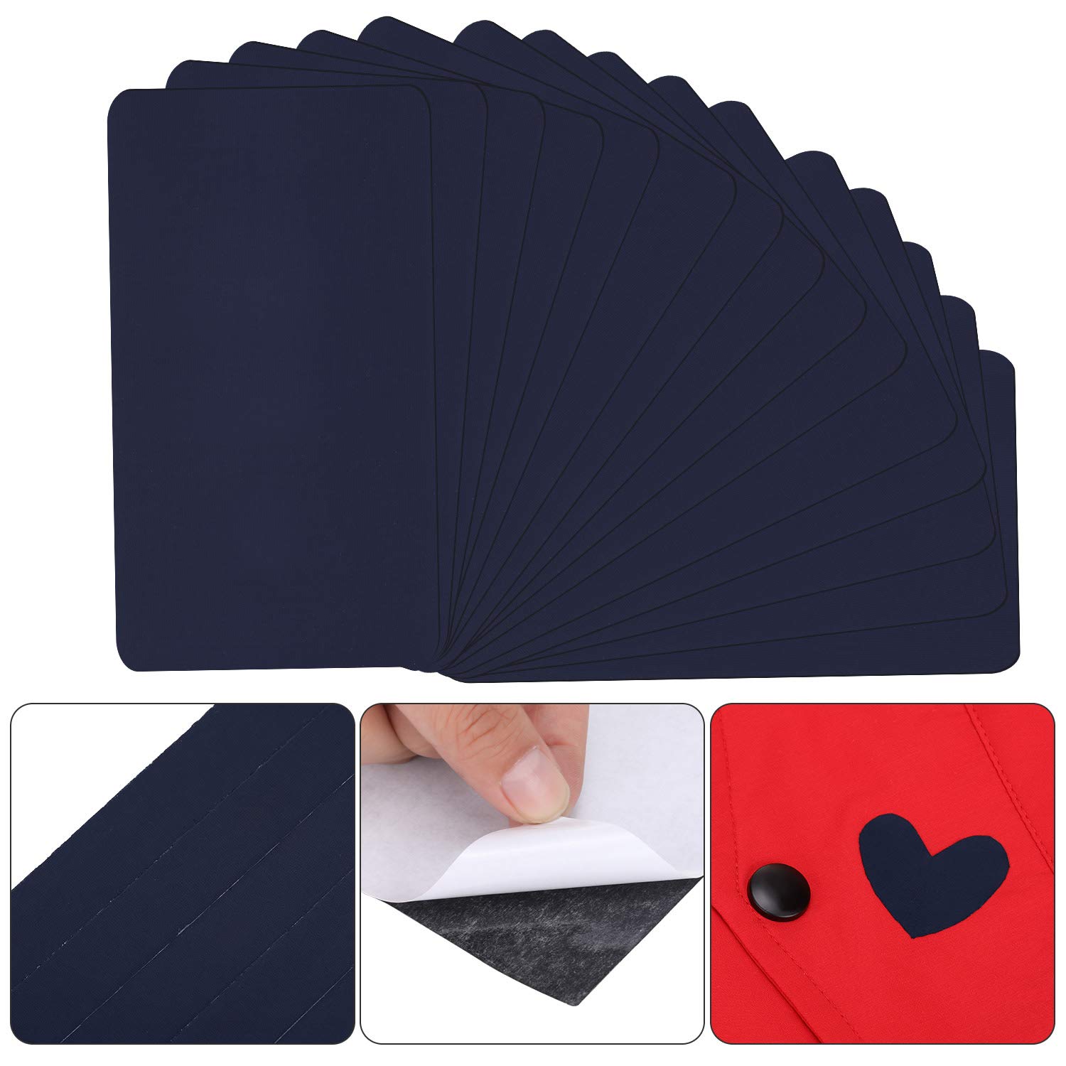 WILLBOND 15 Pcs Self-Adhesive Nylon Repair Patches (20 x 10 cm) - Waterproof, Lightweight Fabric Patches for Clothing, Jackets, Tents & Gear - Fix Holes, Tears & Rips - Perfect for Outdoor, Camping & Emergency Repairs